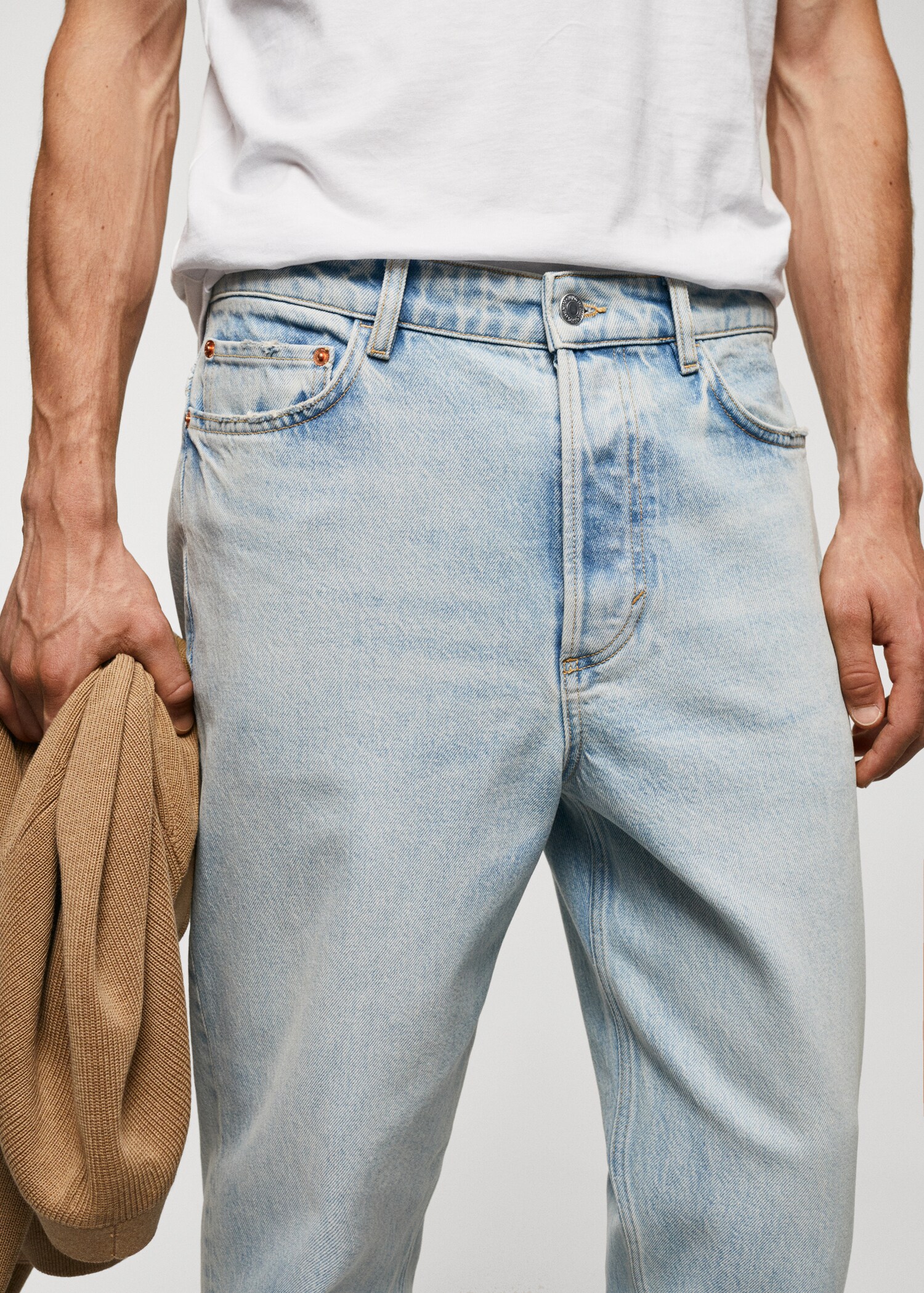 Jeans tapered loose cropped - Detalle del artículo 1