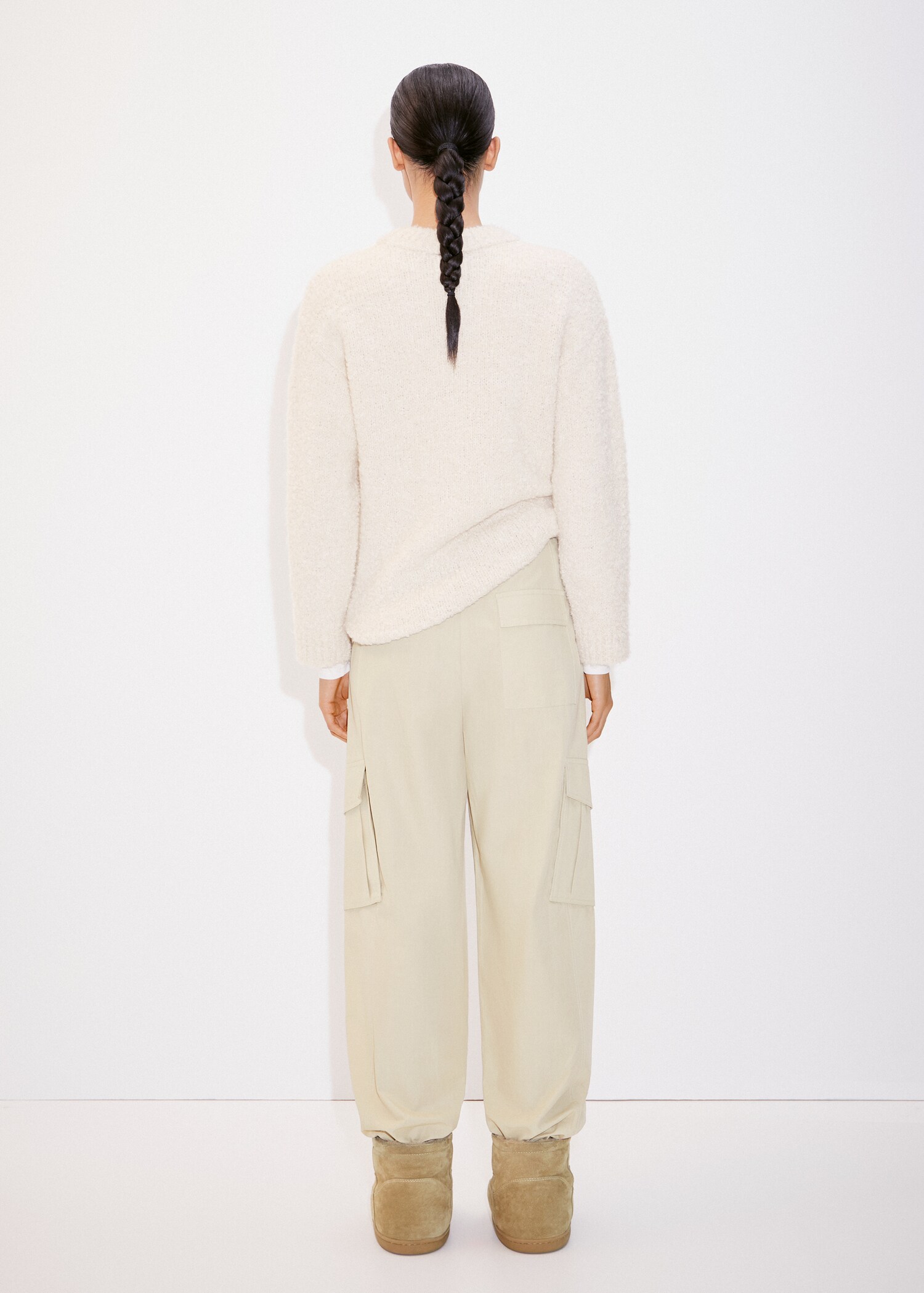 Pantalón cargo algodón - Reverso del artículo