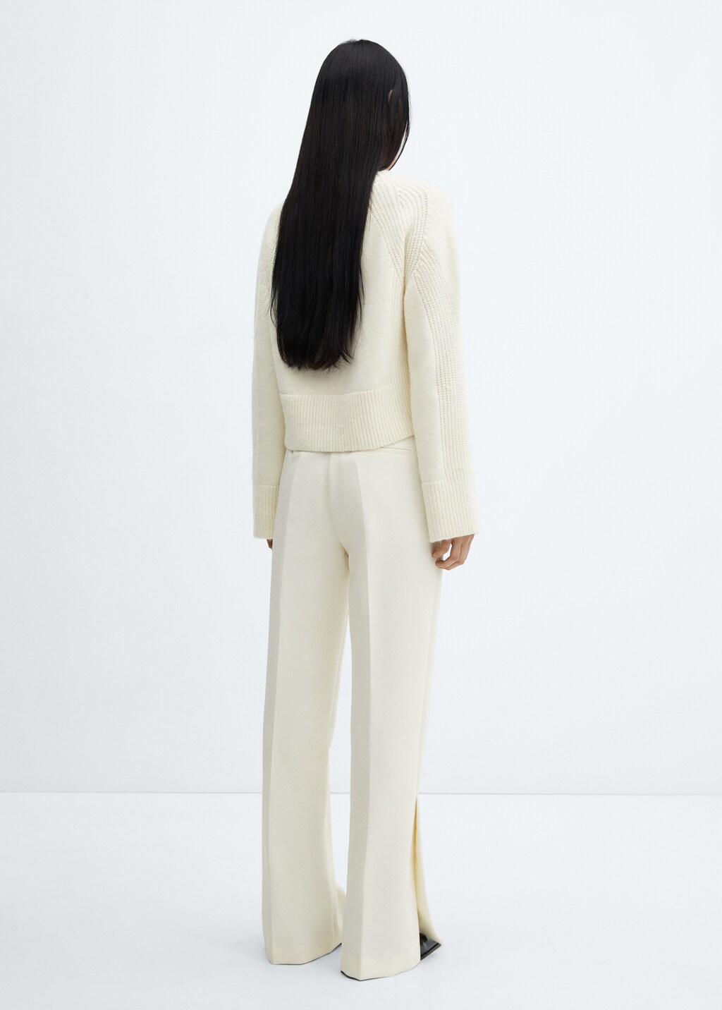 Straight trousers with openings | MANGO Niger