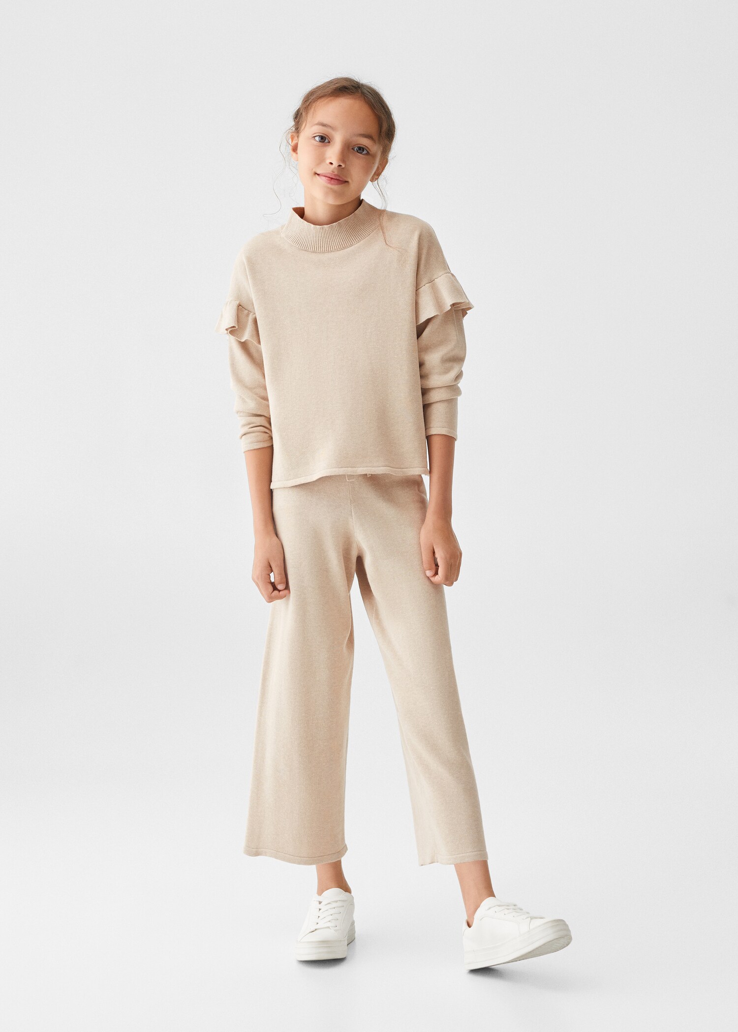 Ruffled detail sweater - Medium plane