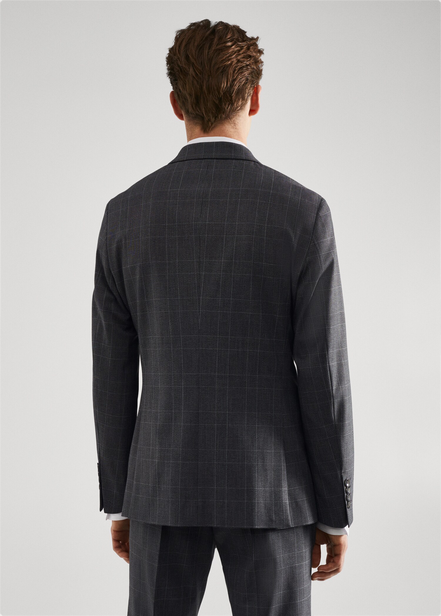 Veste costume carreaux super slim-fit - Reverse of the article