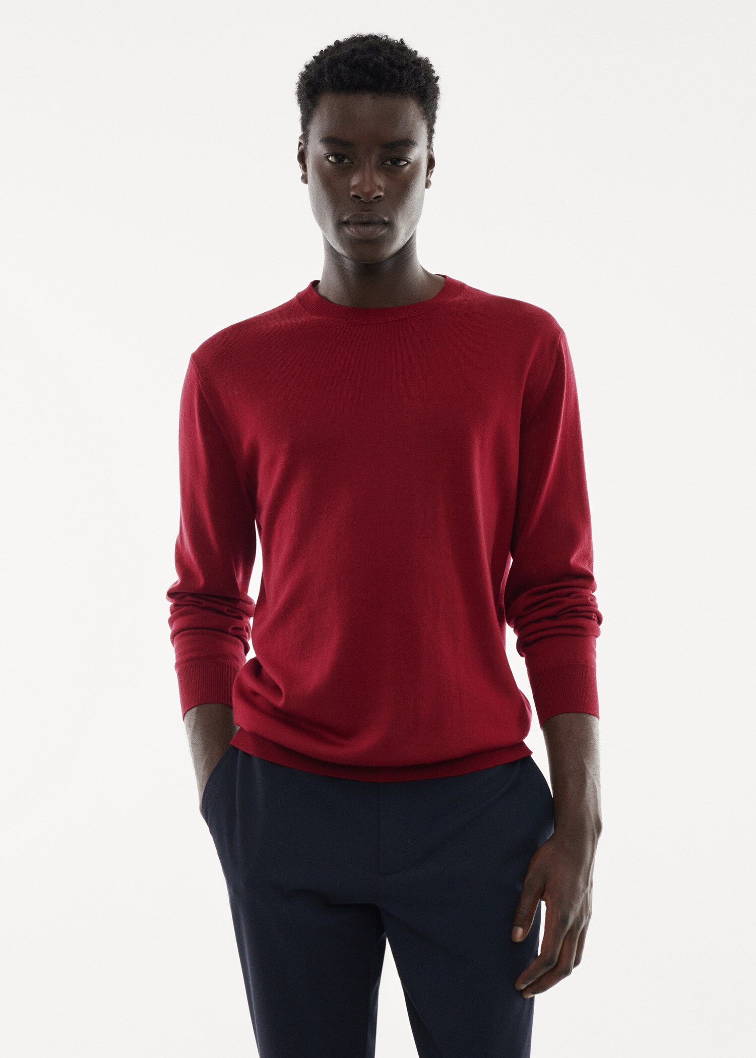 Merino wool washable sweater - Medium plane