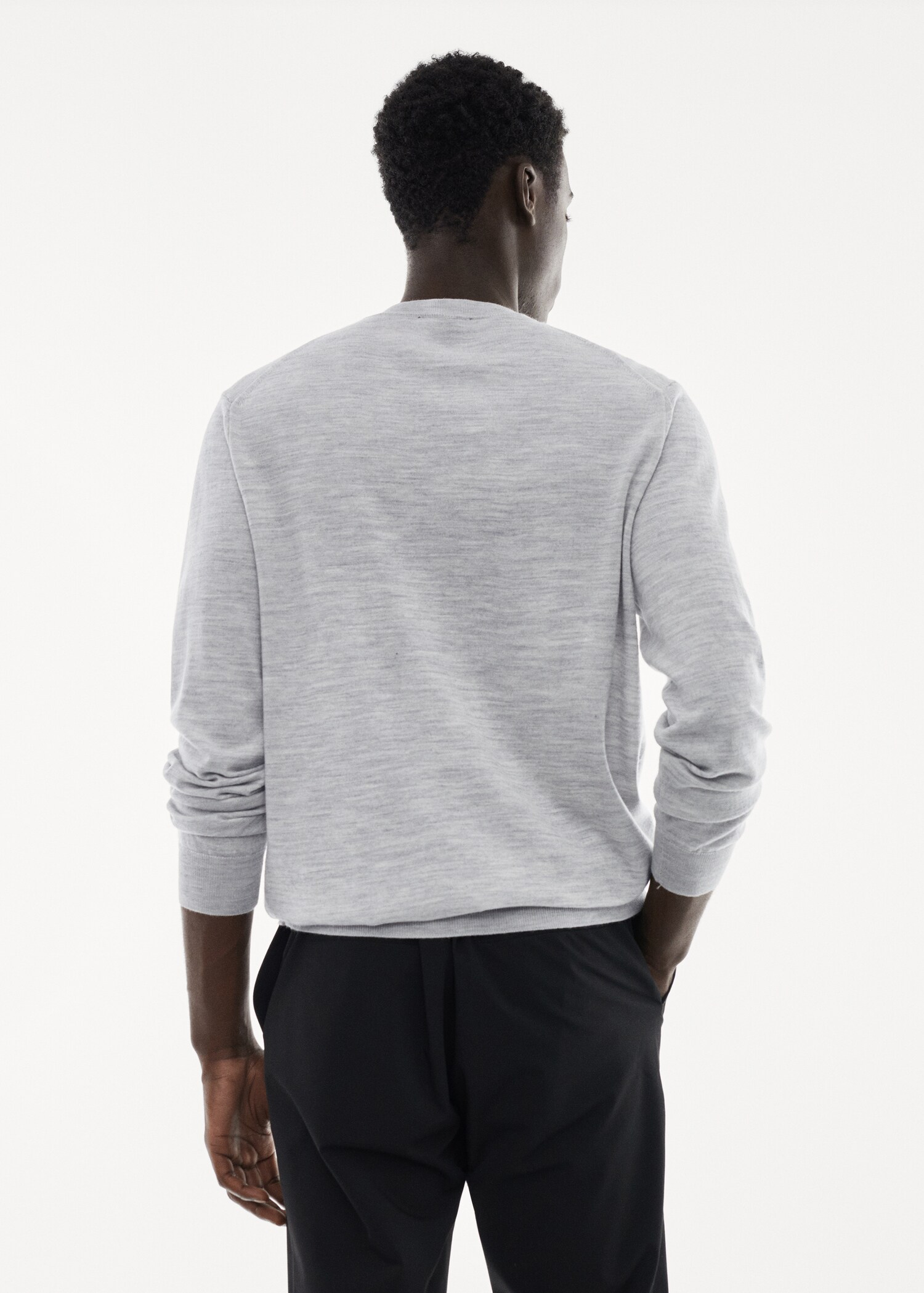 Merino wool washable sweater - Reverse of the article