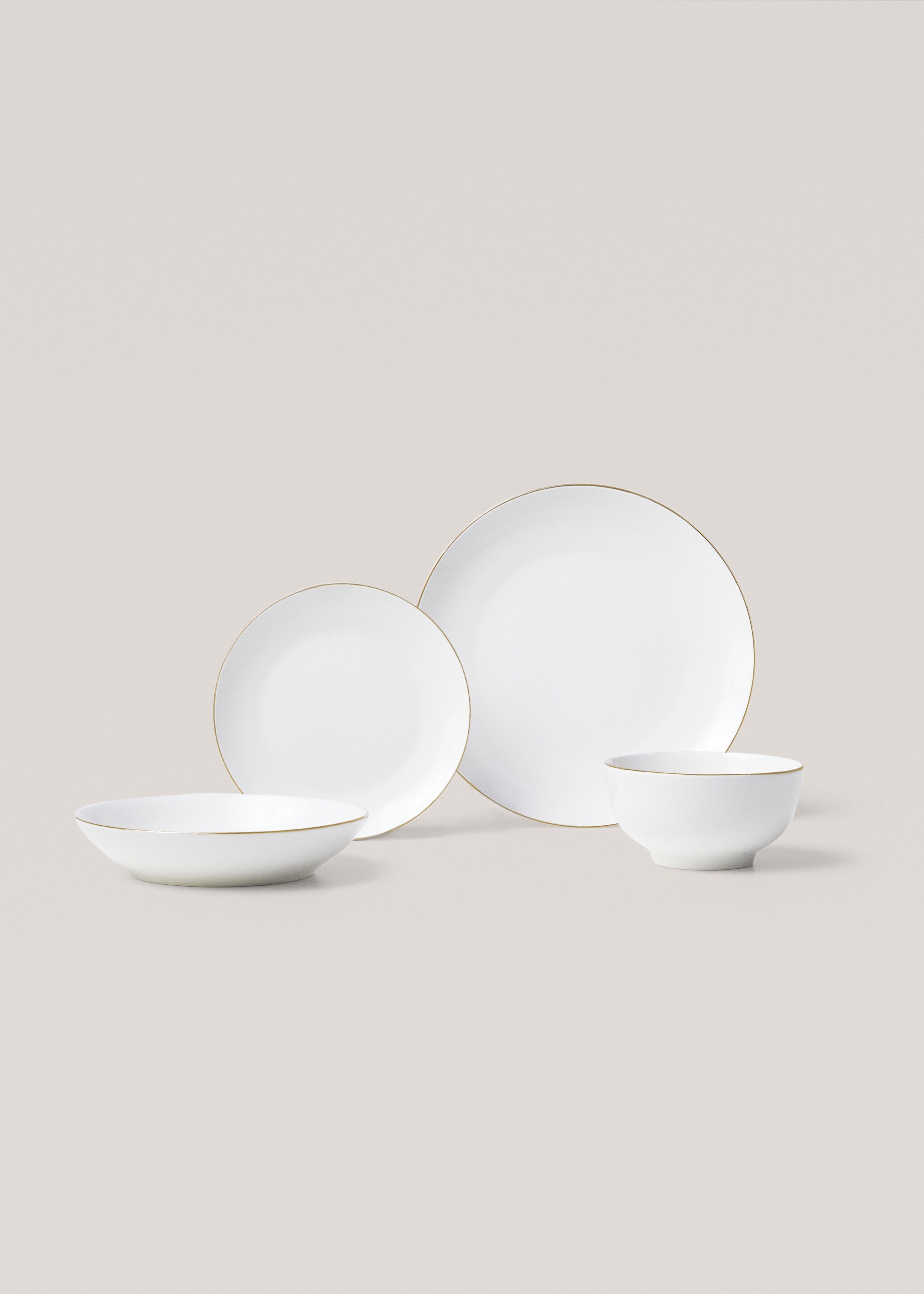 Bone china deep plate with rim - Details of the article 4
