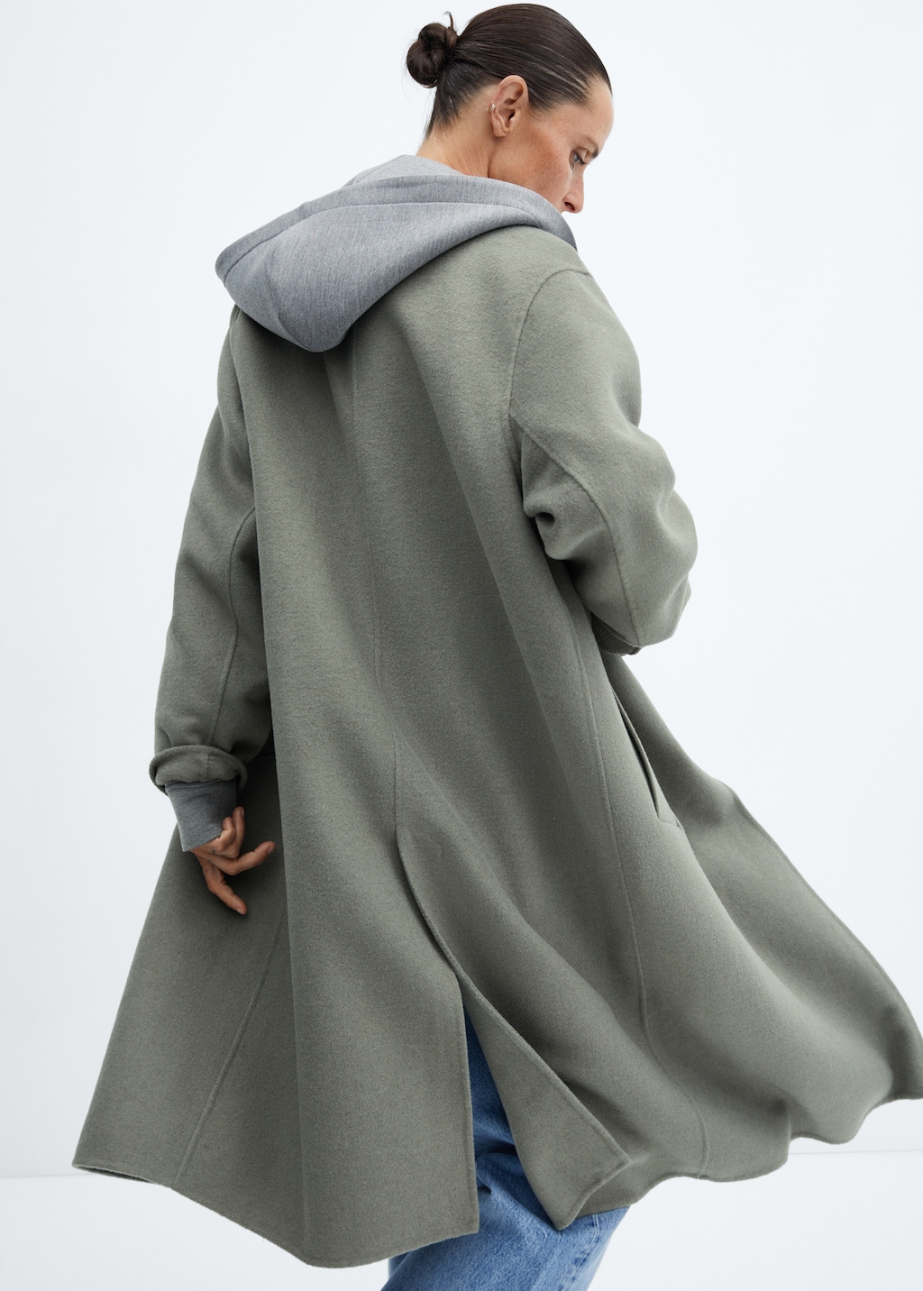 Handmade oversized wool coat Women MANGO China