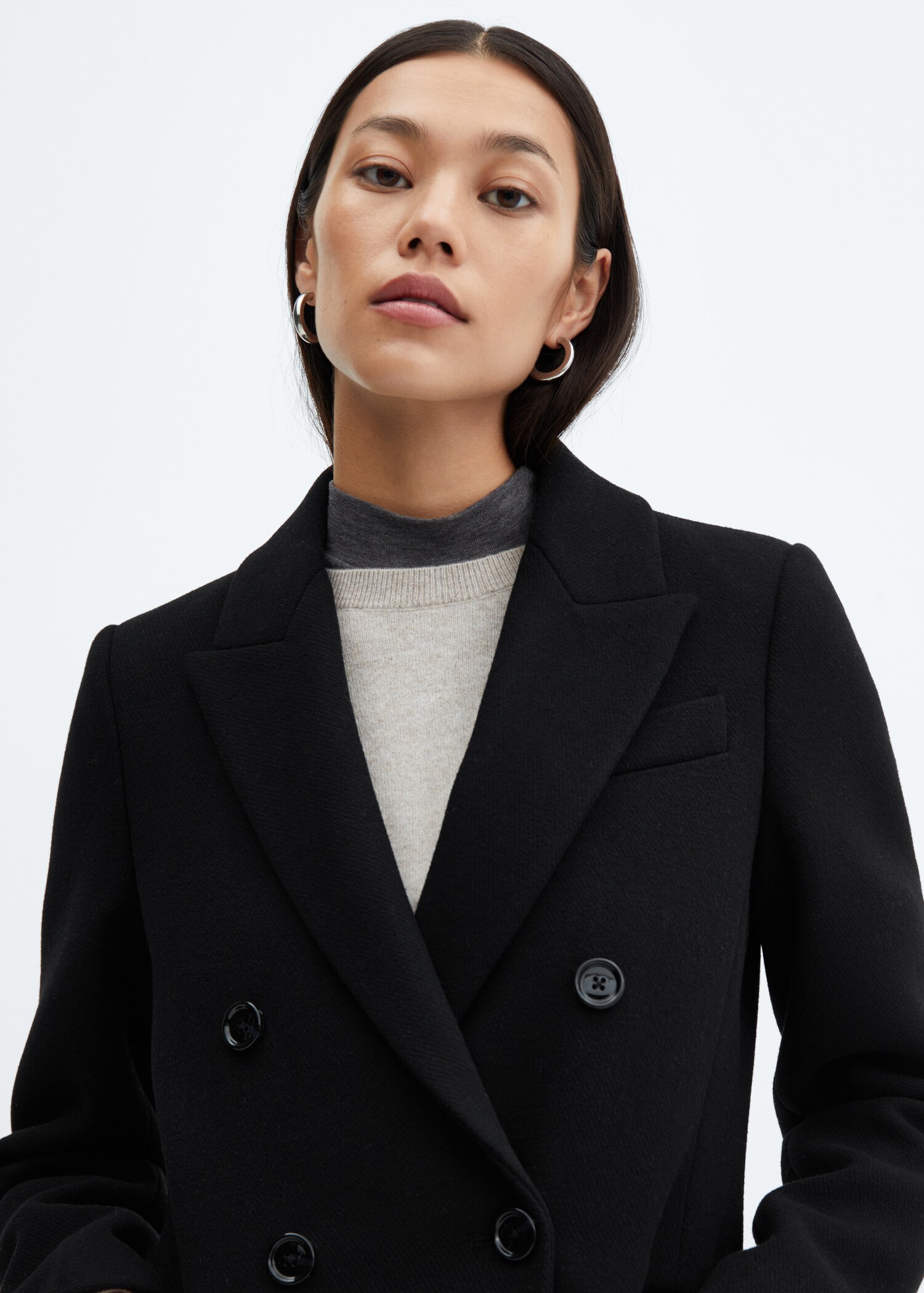 Wool double-breasted coat - Detalji artikla 1