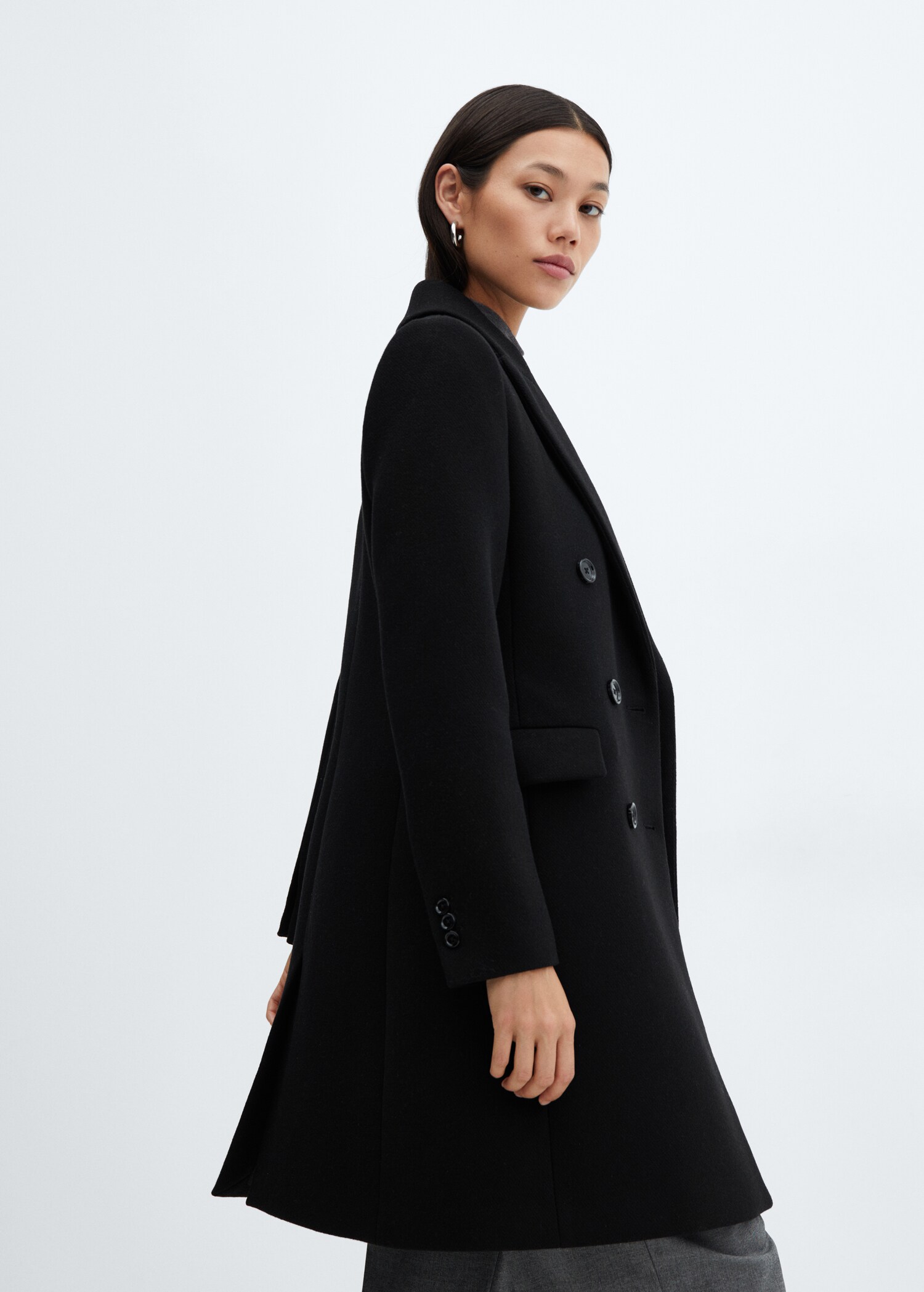 Wool double-breasted coat - Detalji artikla 2