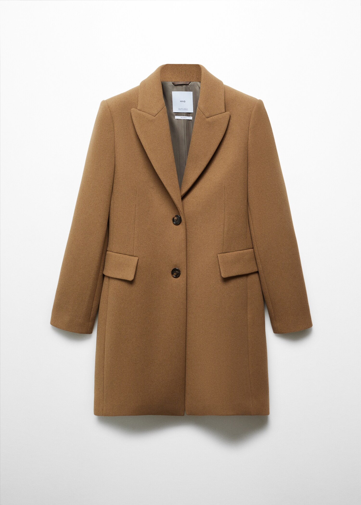 Lapelled straight-cut coat - Article without model