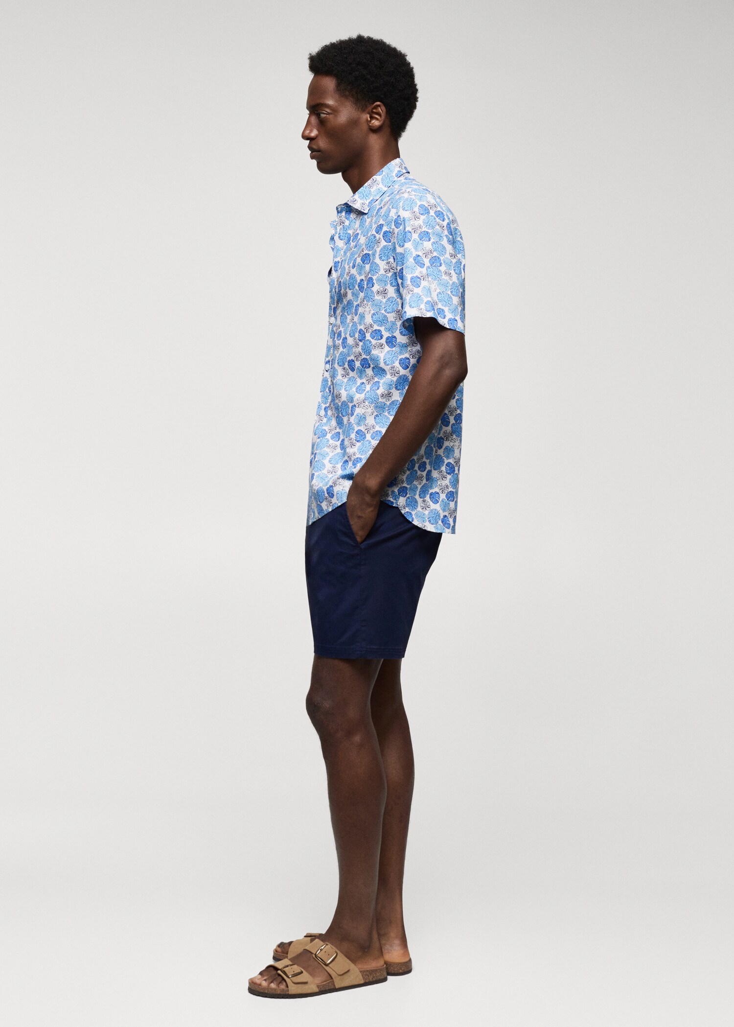 Chemise coton lin imprimée - Détail de l'article 2