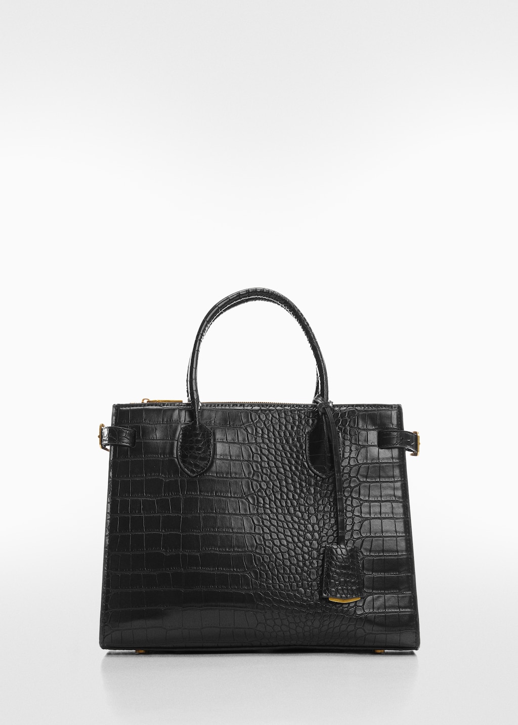 Coconut effect bag with double handle Women MANGO Mauritius