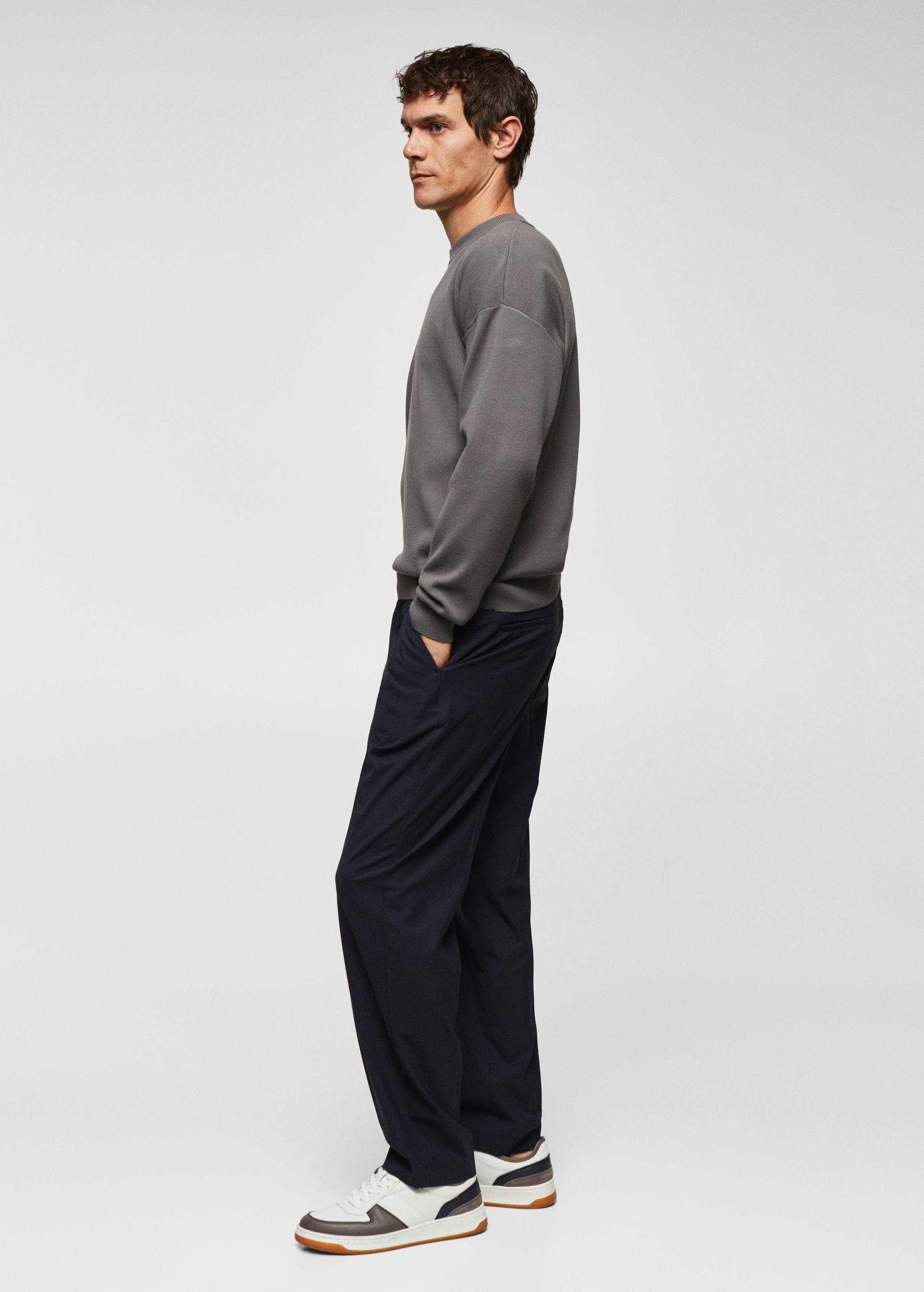 Relaxed-fit wool trousers - Details of the article 2
