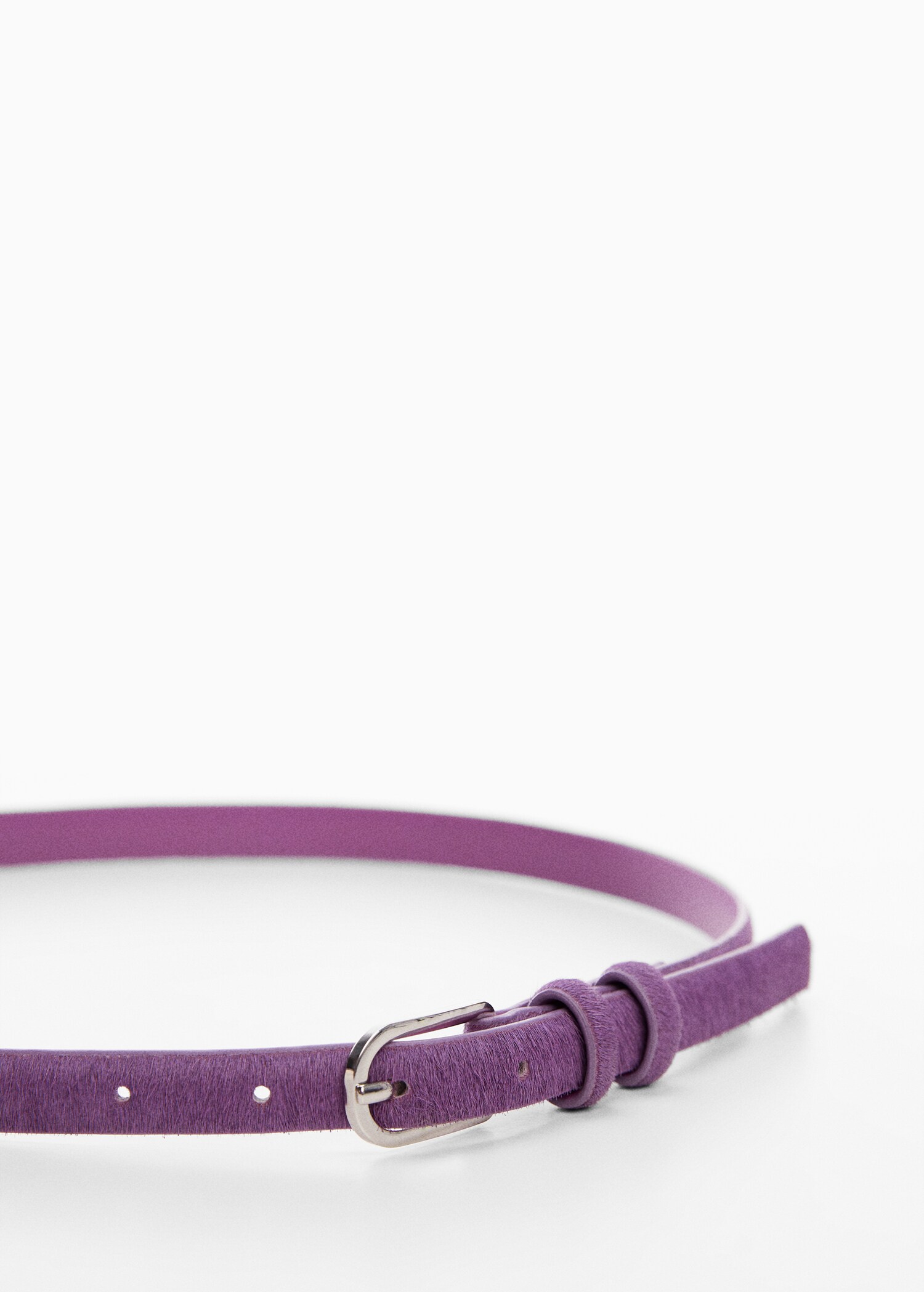 Leather skinny belt - Medium plane