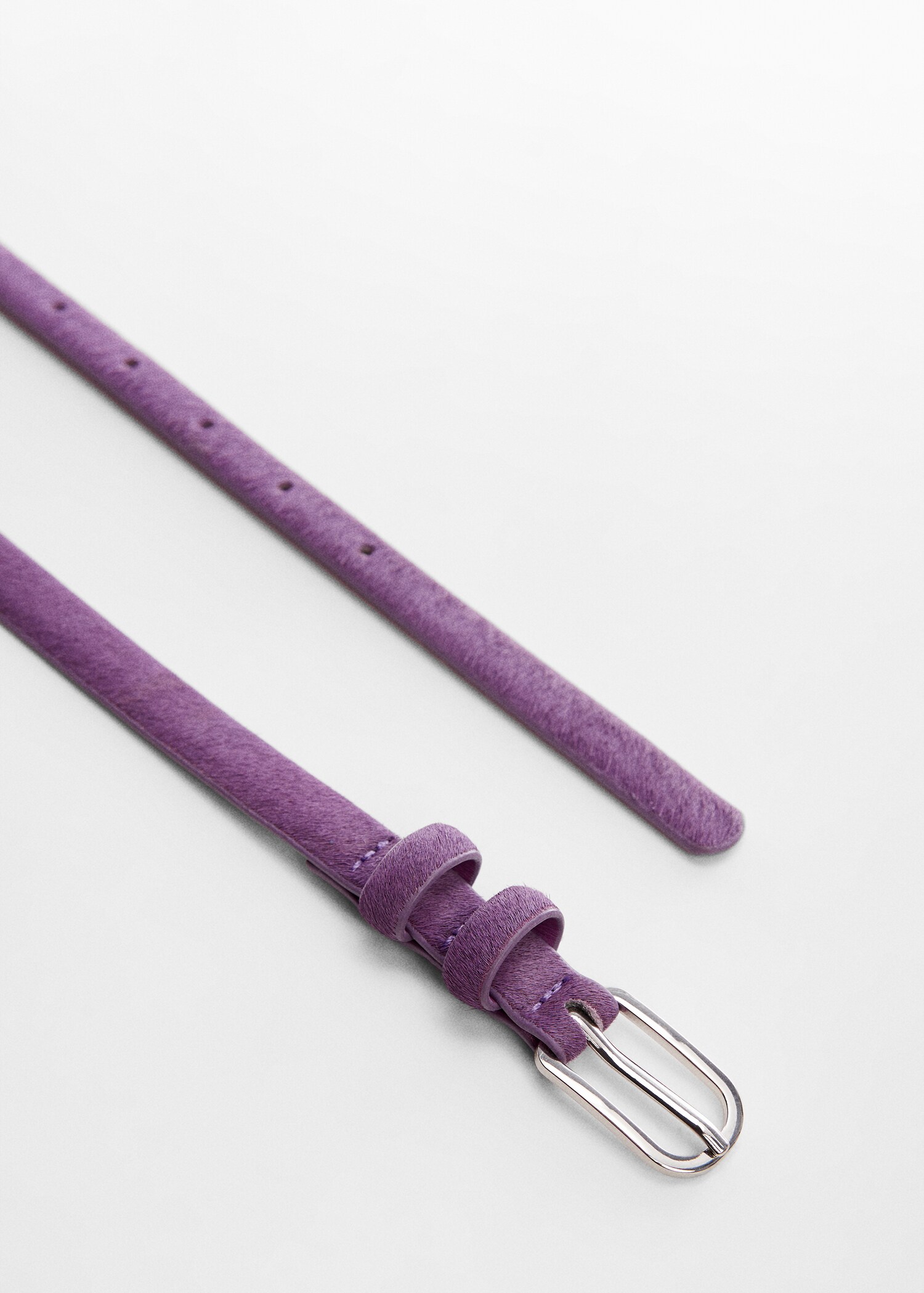 Leather skinny belt - Details of the article 1