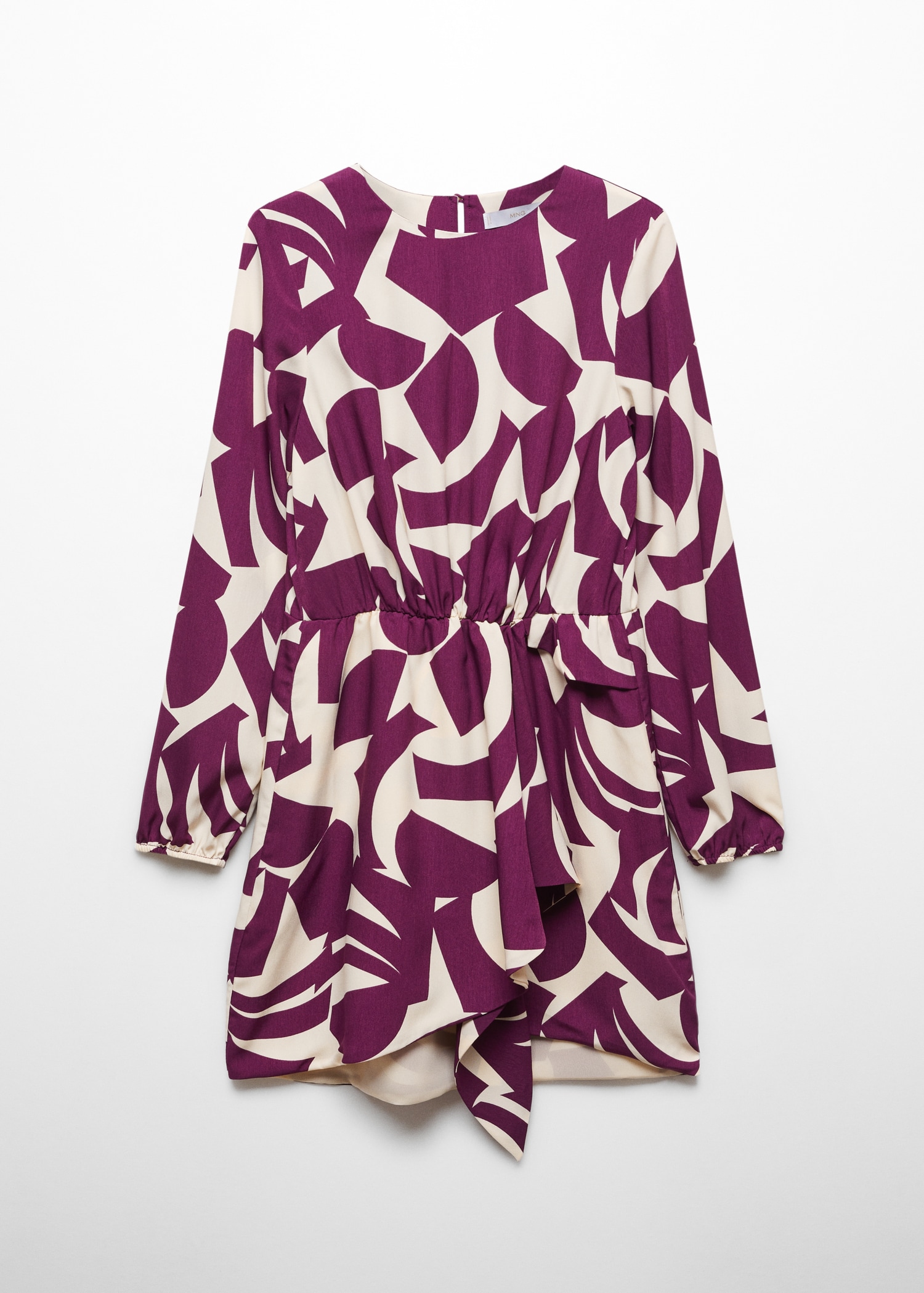 Robe imprimée à nœud - Article sans modèle