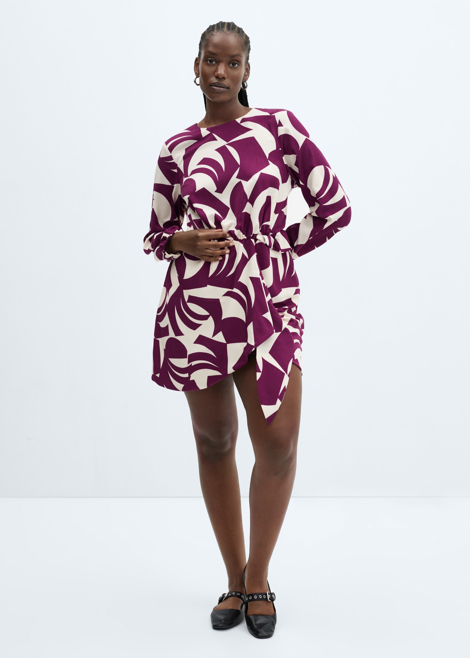 Robe imprimée à nœud - Détail de l'article 3