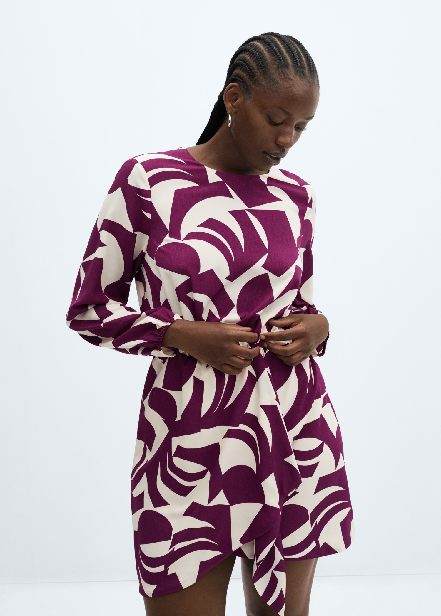Robe imprimée à nœud - Détail de l'article 5