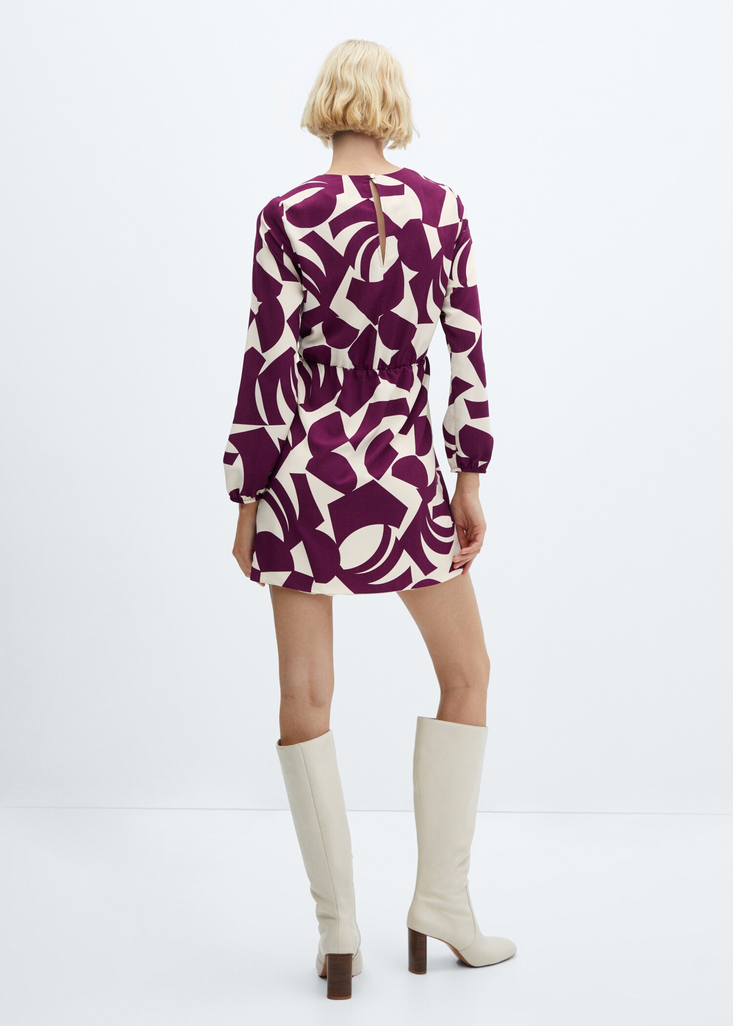 Robe imprimée à nœud - Verso de l’article