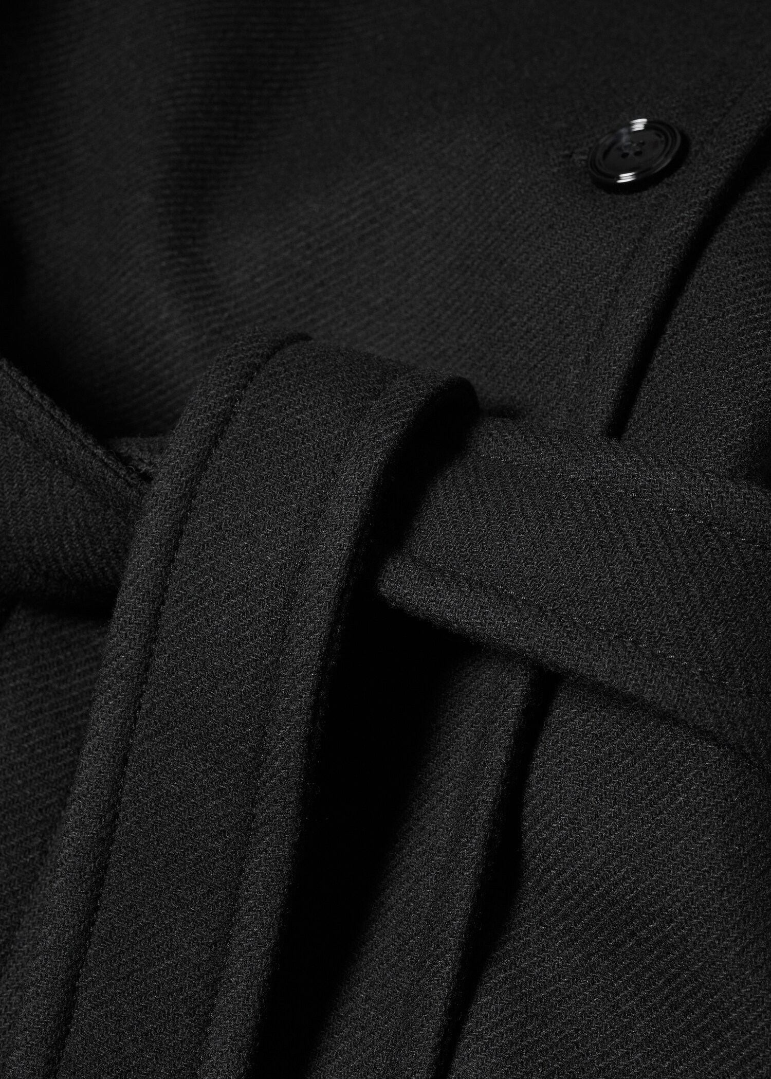 Belted Manteco wool coat - Details of the article 8
