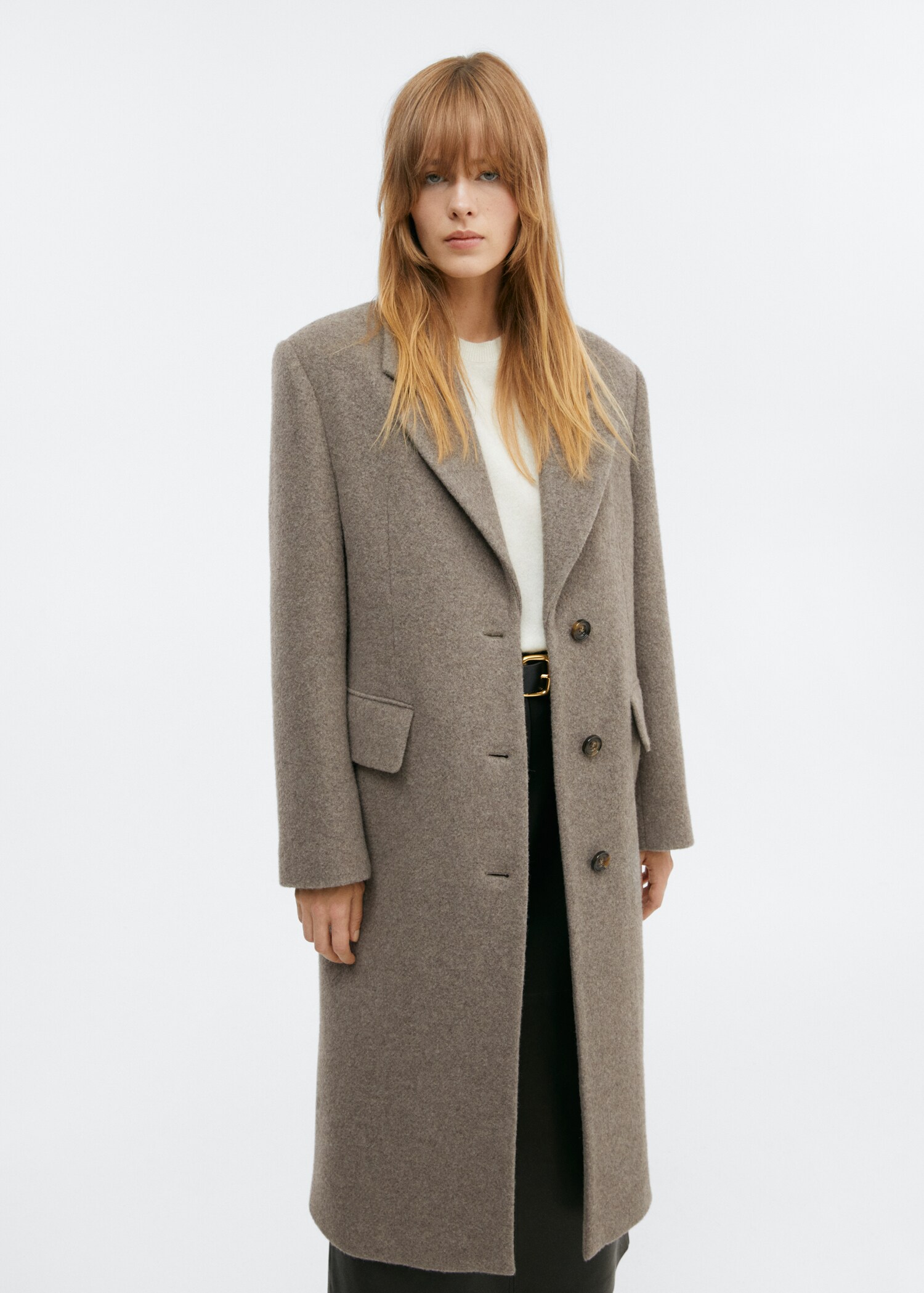 Oversize wool coat - Medium plane