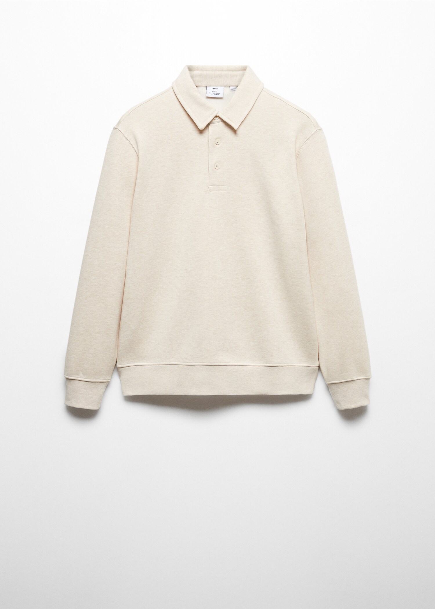 Cotton polo sweatshirt - Article without model