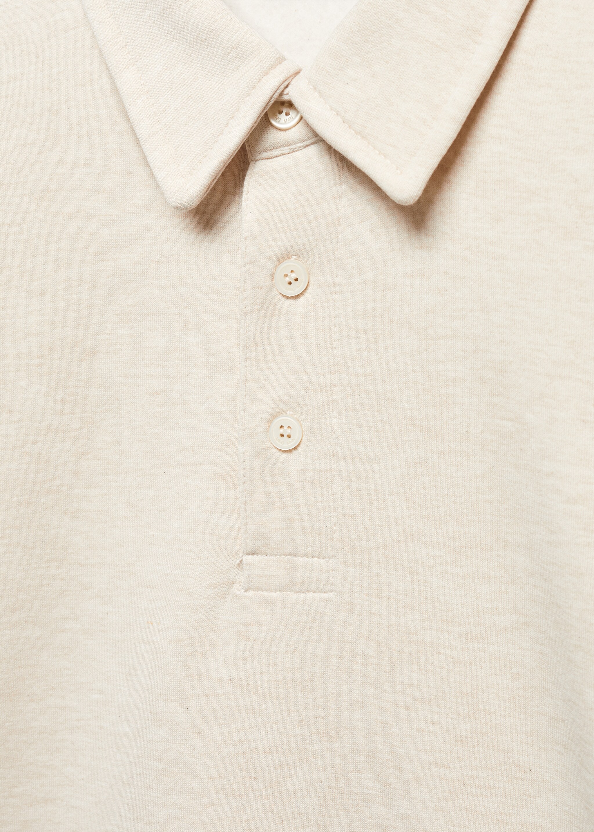 Cotton polo sweatshirt - Details of the article 8