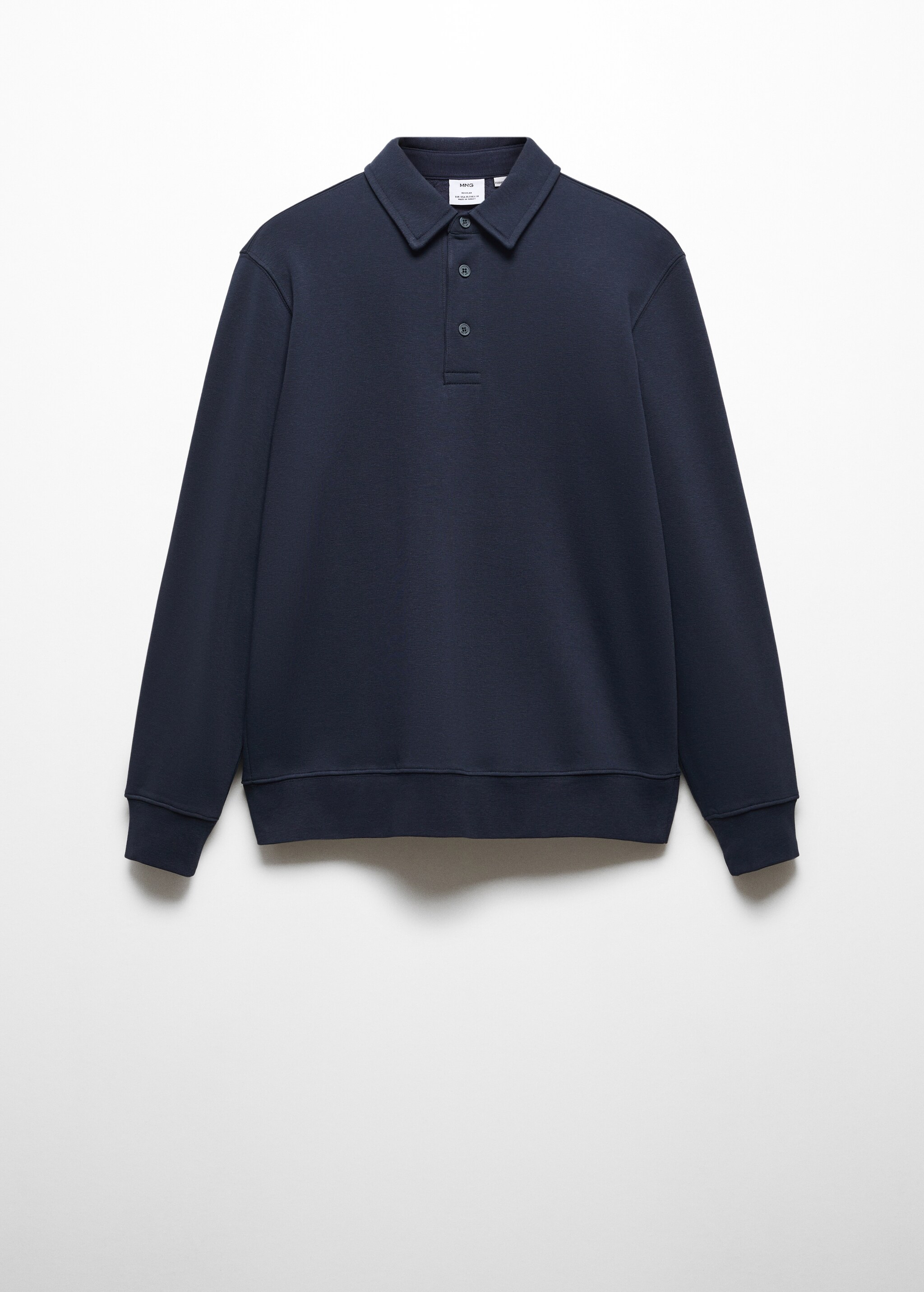 Cotton polo sweatshirt - Article without model