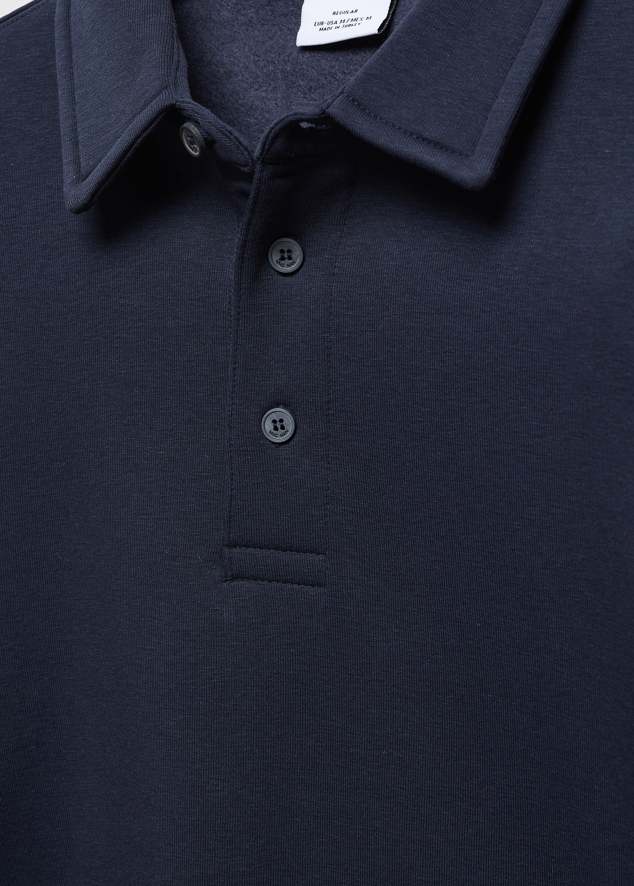 Cotton polo sweatshirt - Details of the article 8