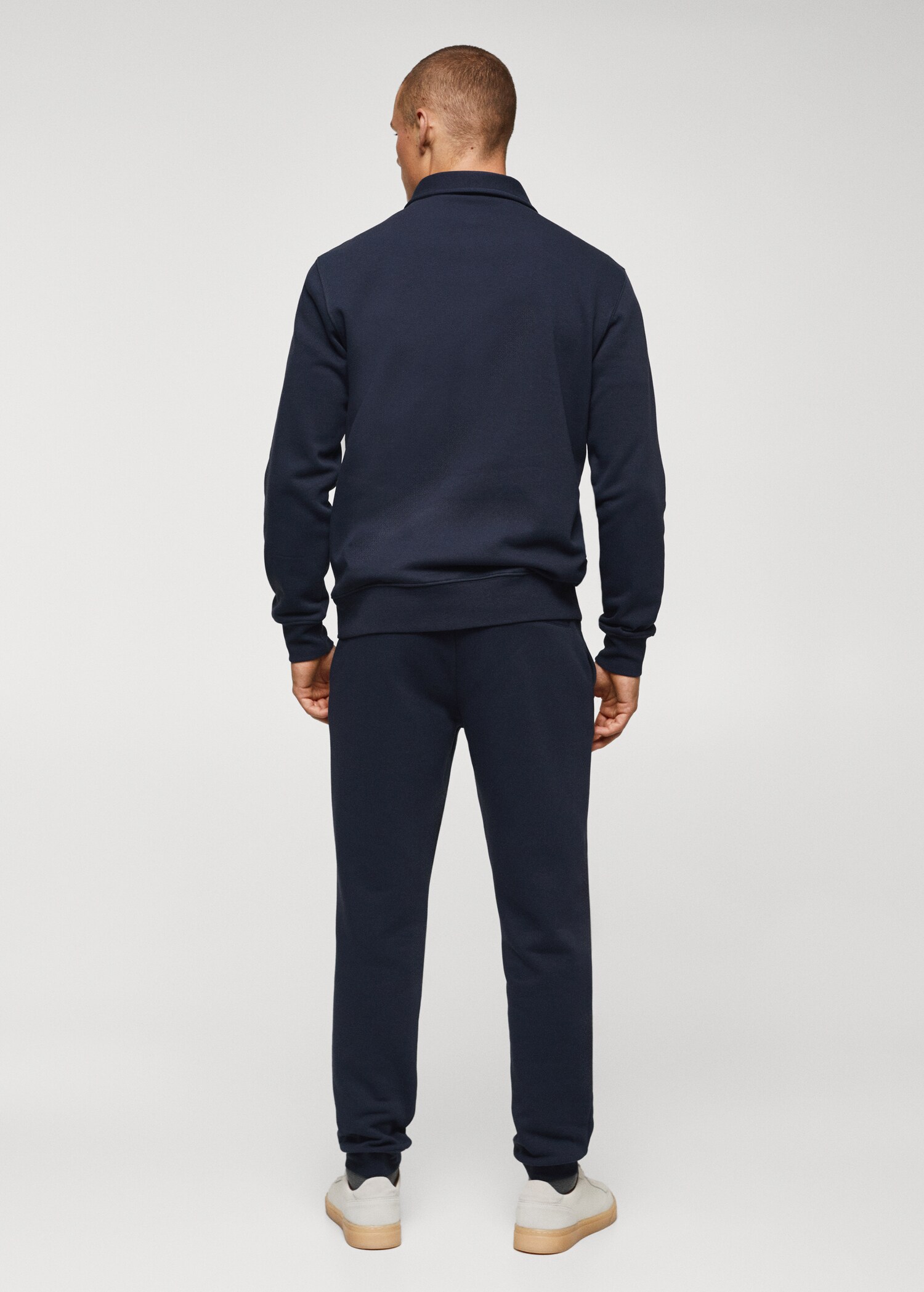 Cotton polo sweatshirt - Reverse of the article