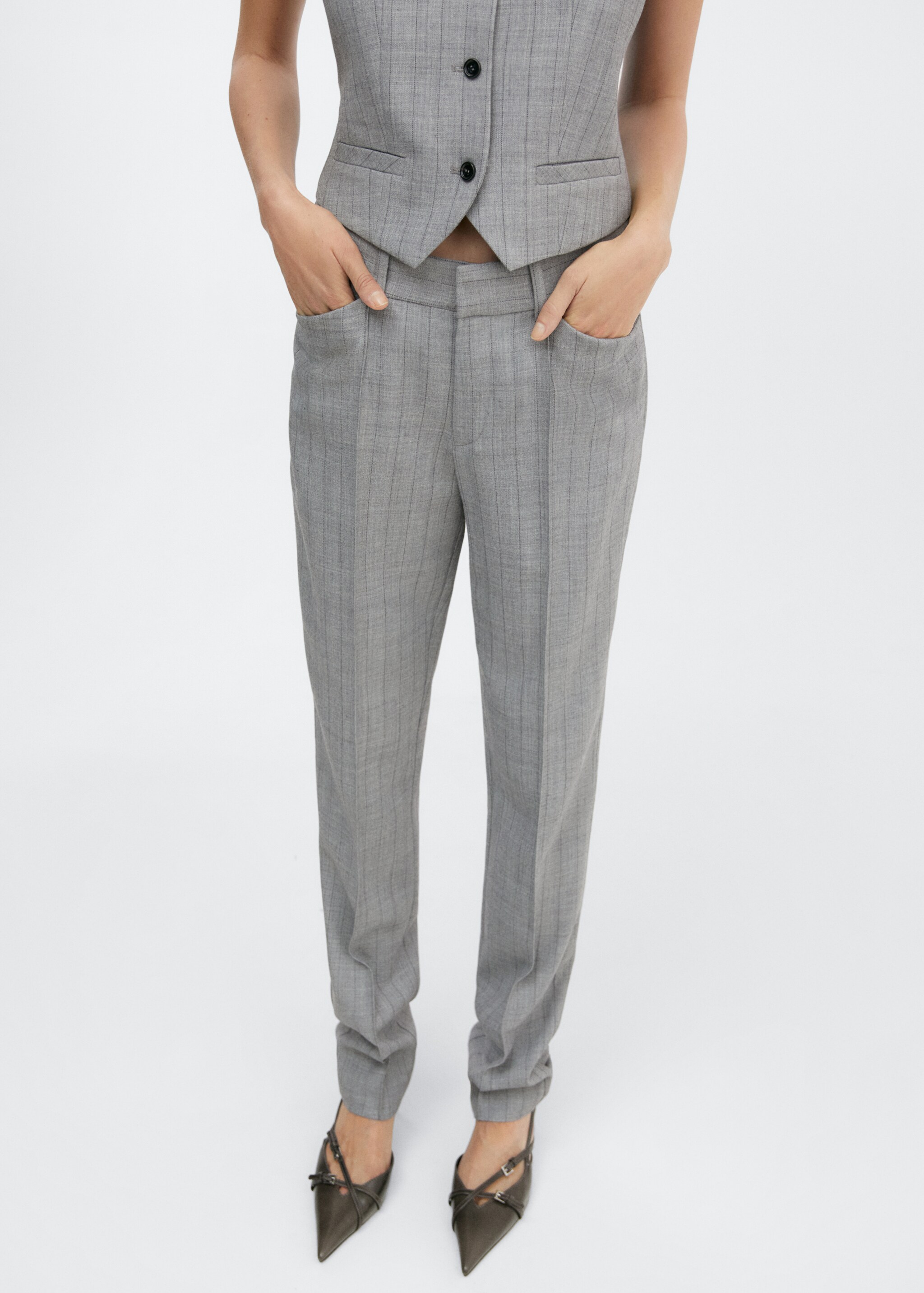 Pinstripe suit trousers - Middenvlak