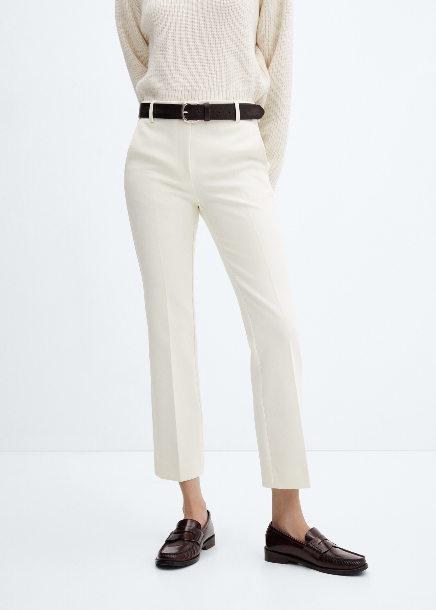 Straight ankle-length pants - Medium plane