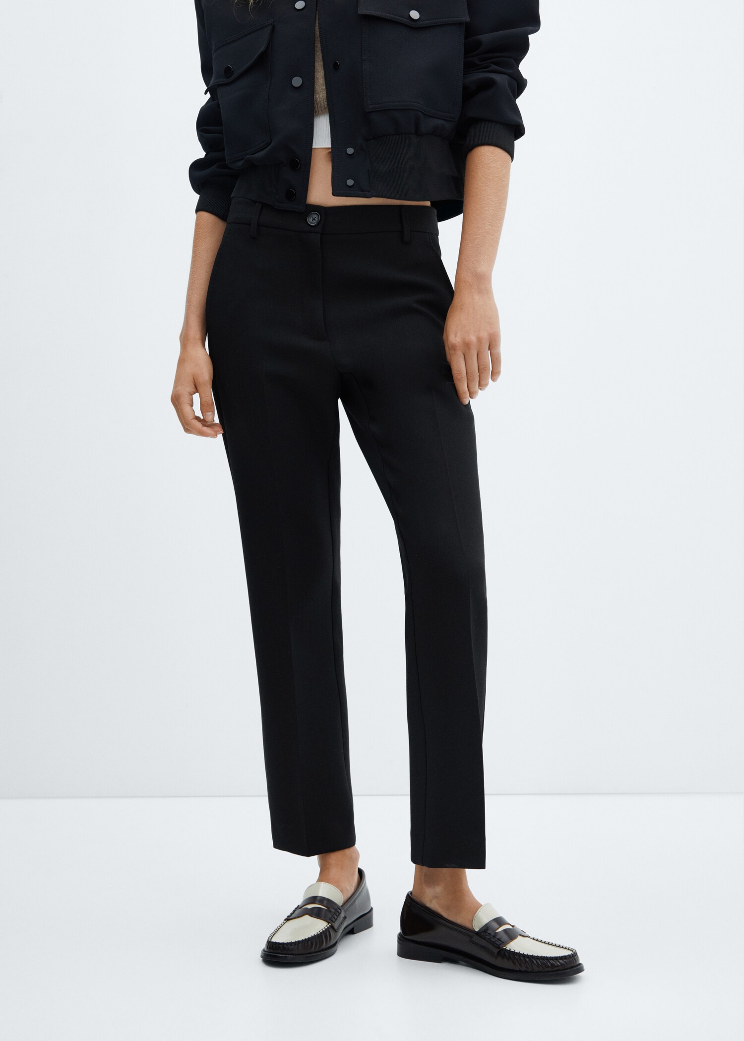 Straight ankle-length pants - Medium plane