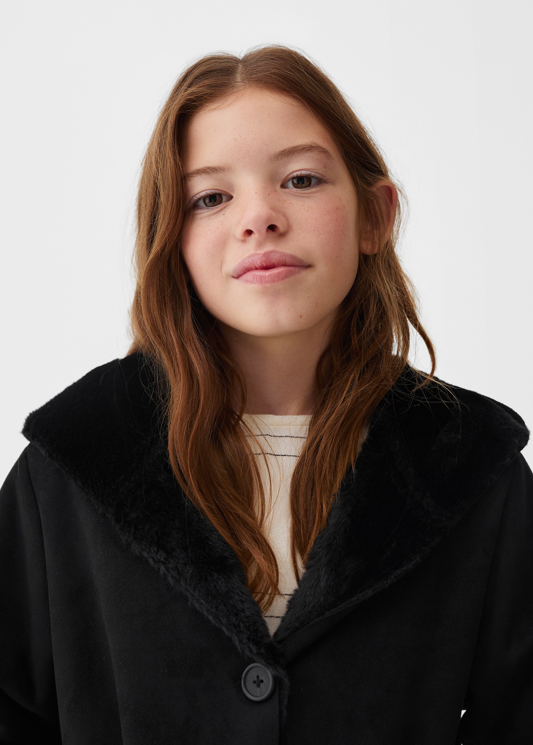 Faux shearling-lined coat - Details of the article 1