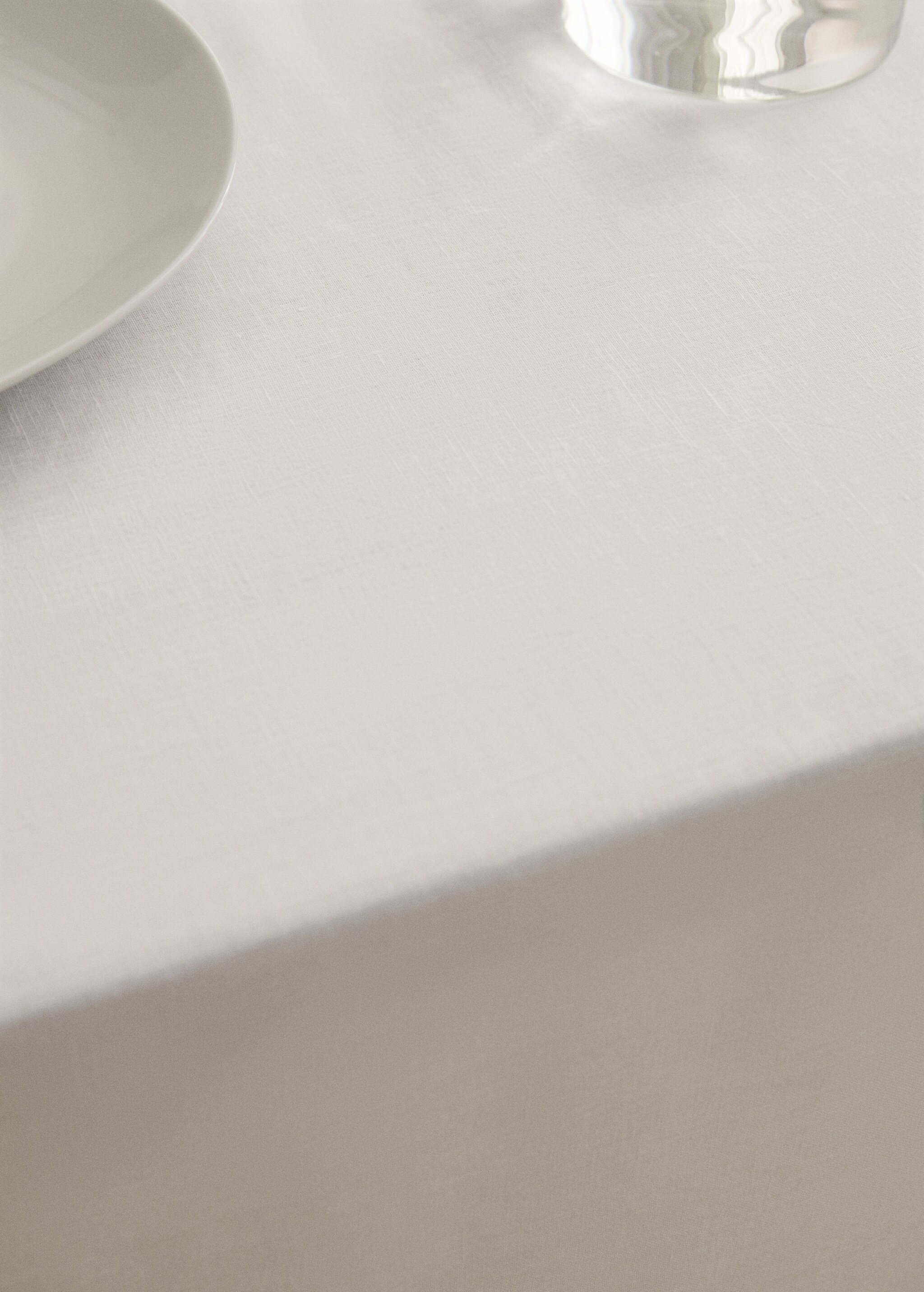 100% linen tablecloth with seam detail 170x170cm - Details of the article 7