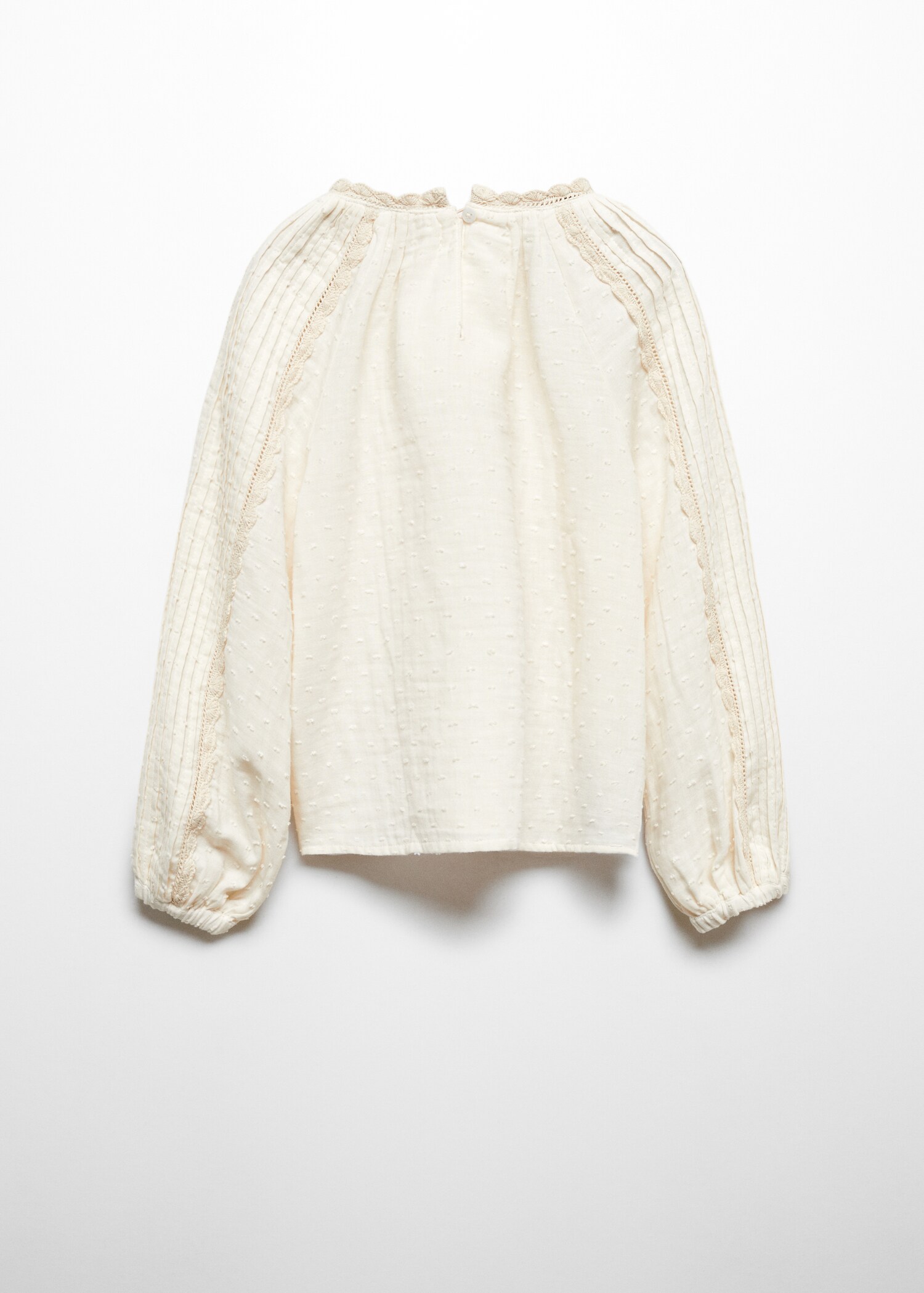 Blouse plumetis brodée - Verso de l’article