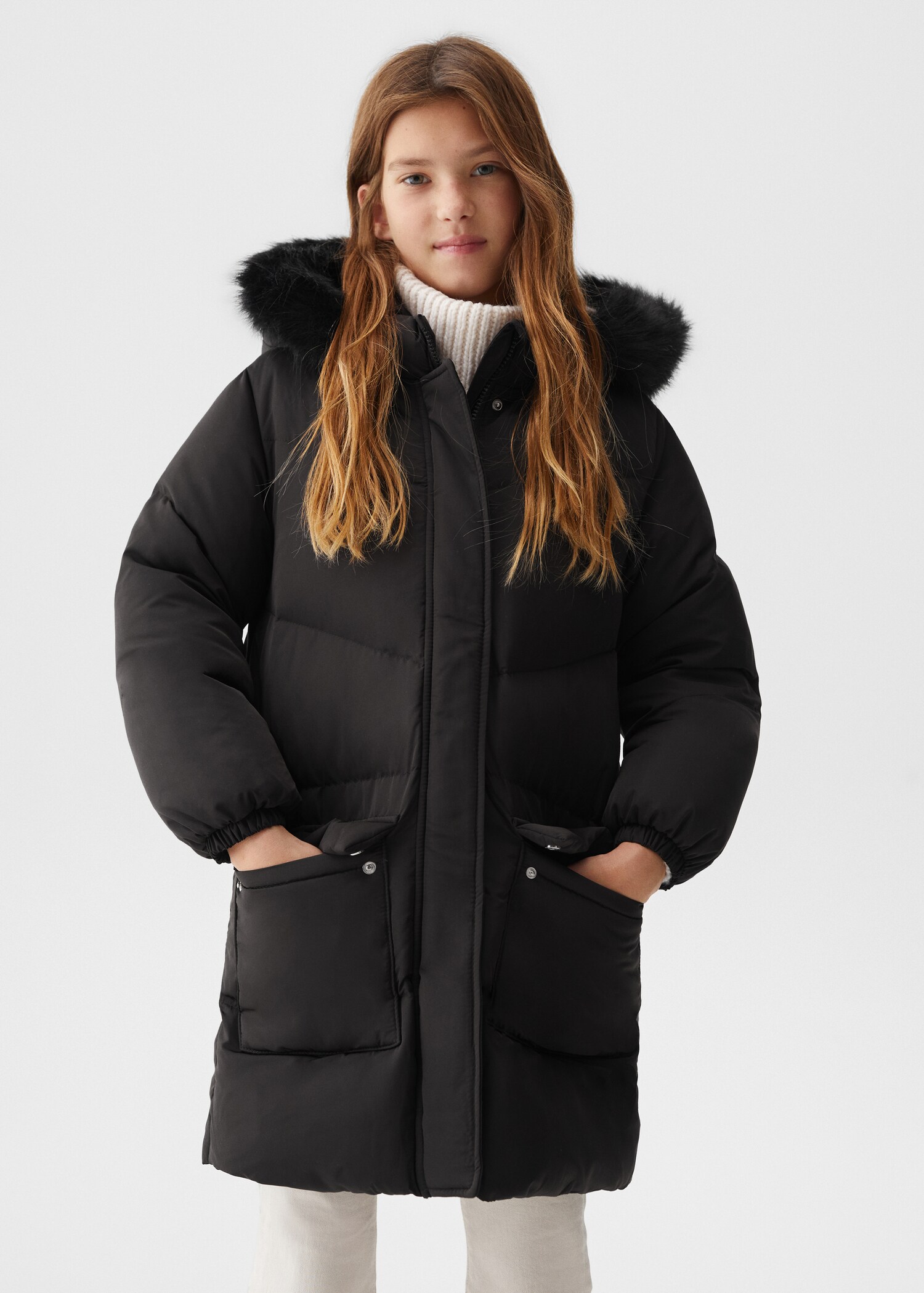 Anorak plumas acolchado - Plano medio
