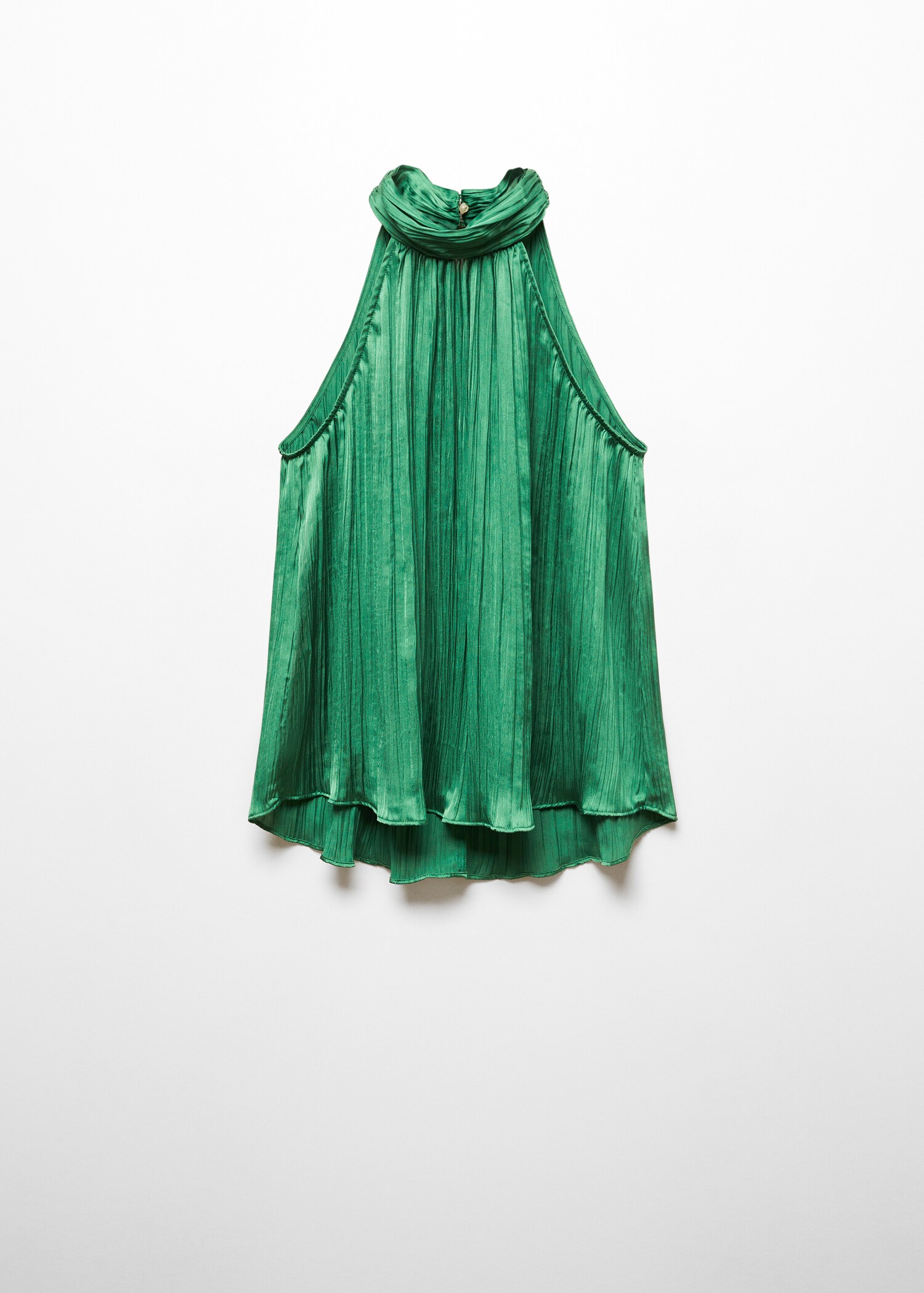 Halter-neck pleated top - Article without model