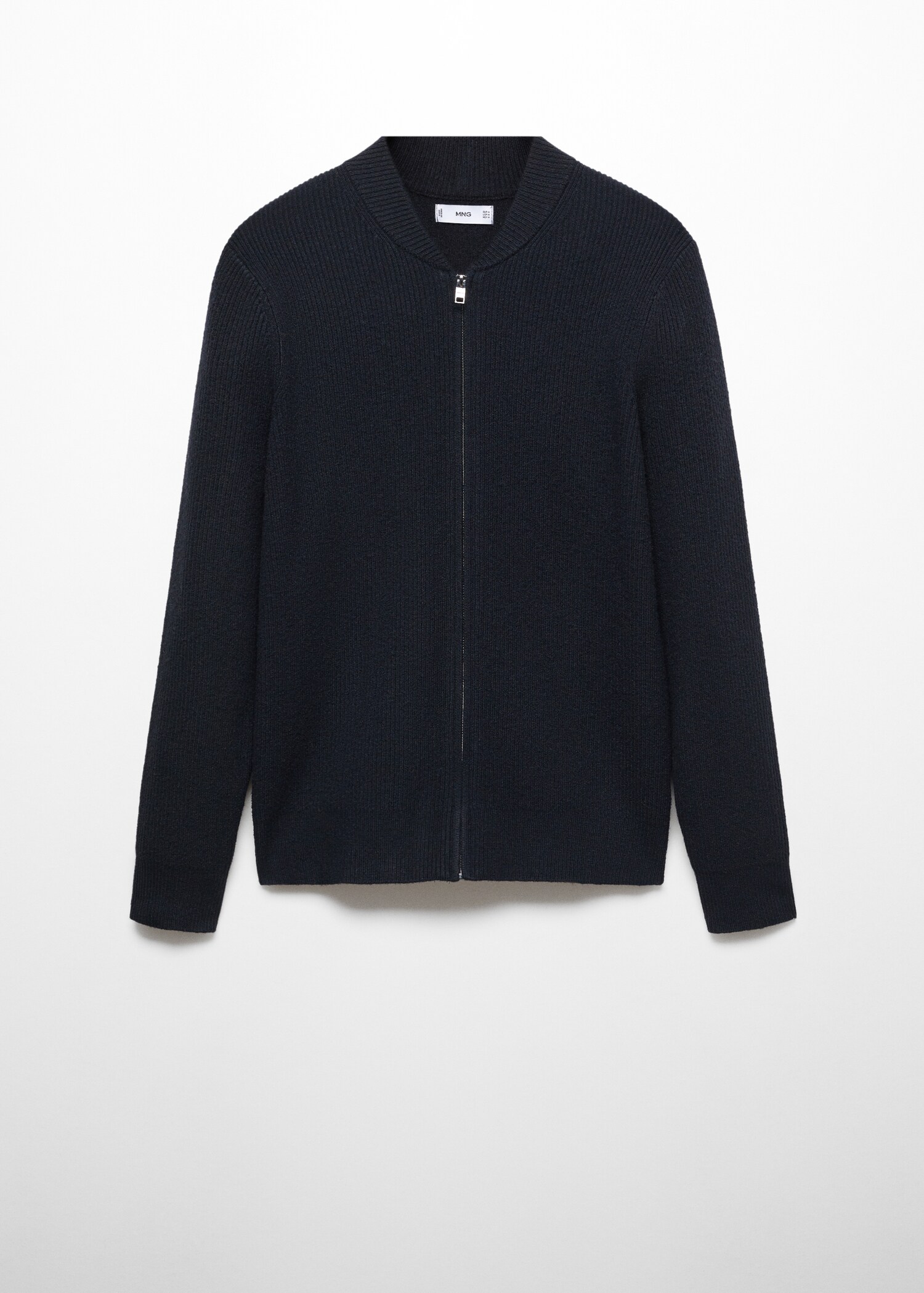 Cardigan canalé mezcla lana - Artículo sin modelo