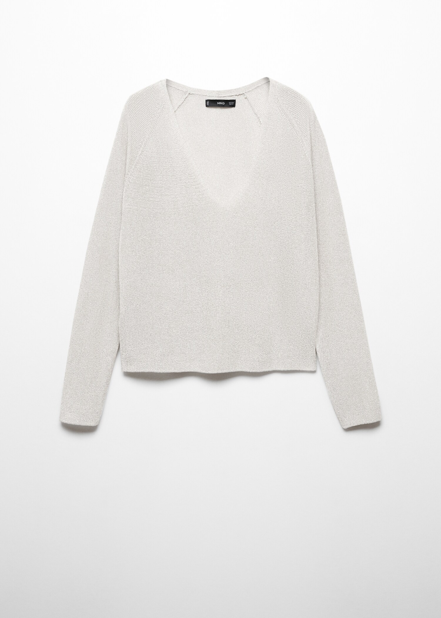 Jersey lúrex cuello pico - Artículo sin modelo