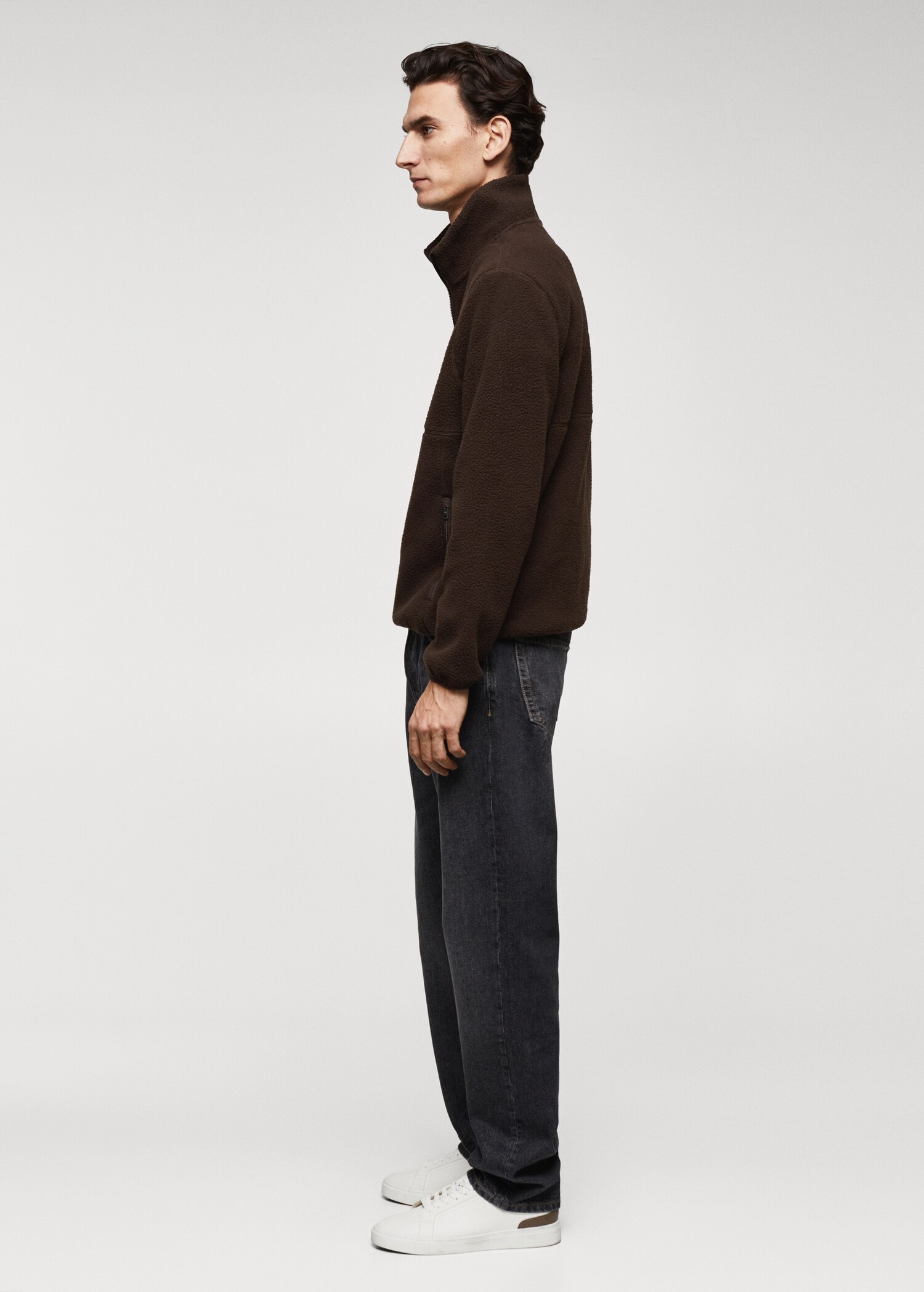 Zip-neck fleece sweatshirt - Details of the article 2