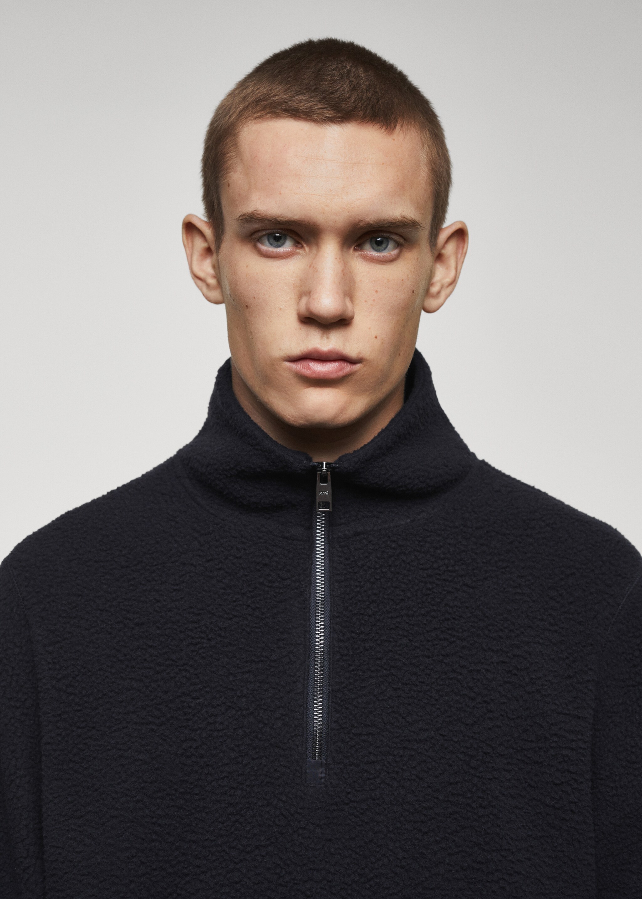 Sudadera polar cuello cremallera - Detalle del artículo 1