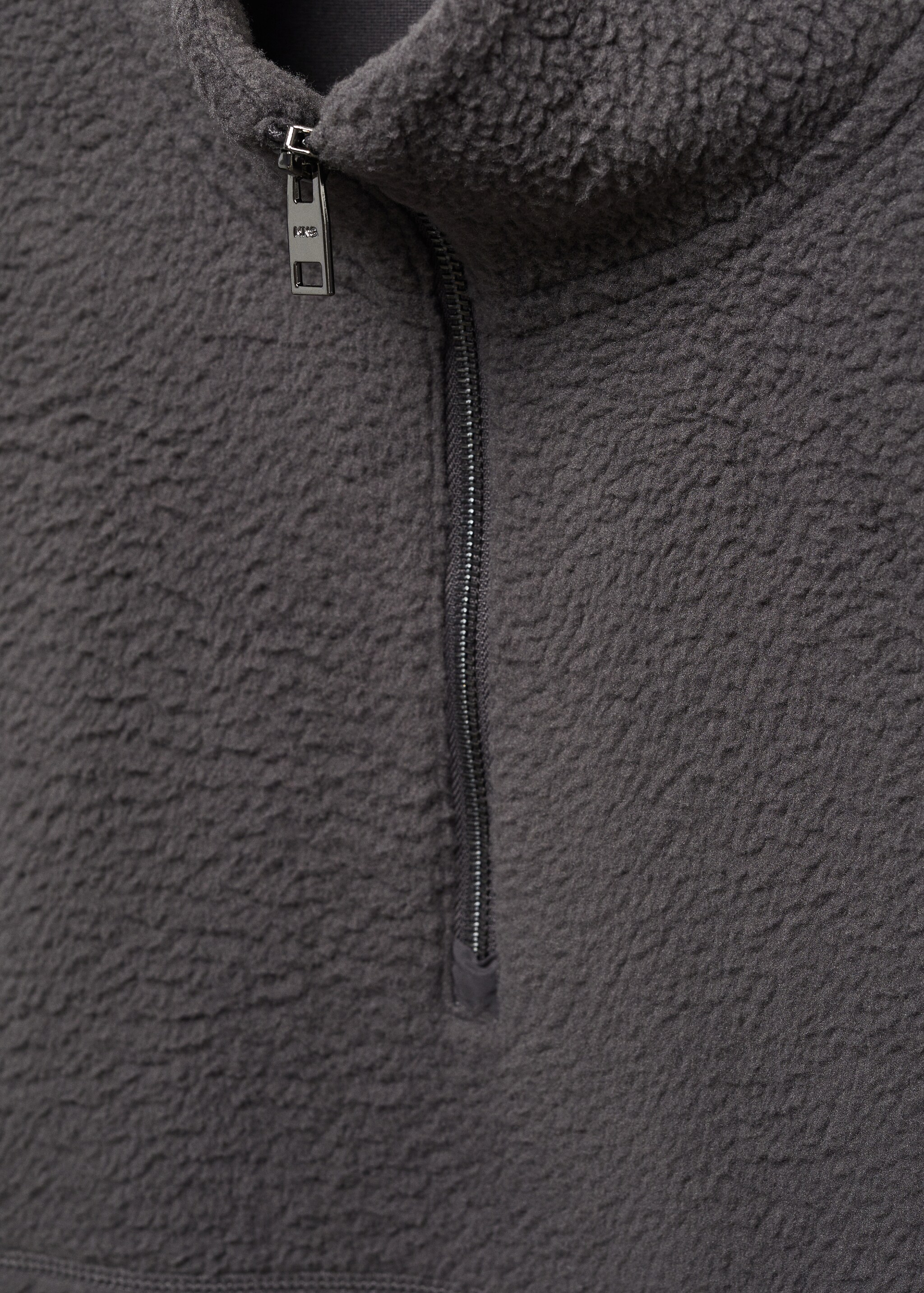 Zip-neck fleece sweatshirt - Details of the article 8