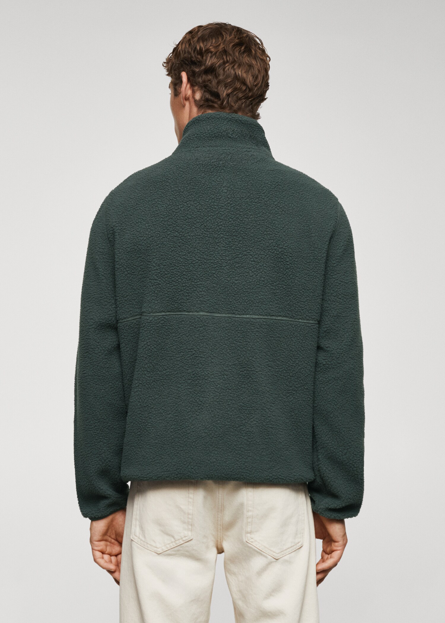 Sweat-shirt polaire col zippé - Verso de l’article