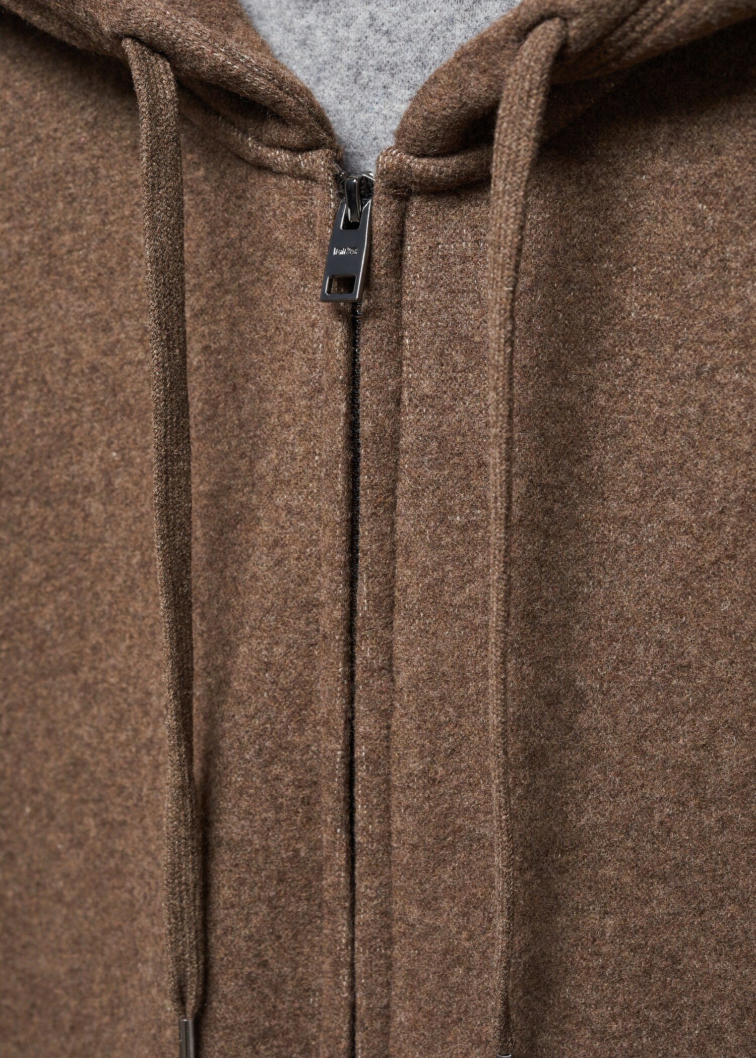 Sweat-shirt capuche laine mélangée - Détail de l'article 8