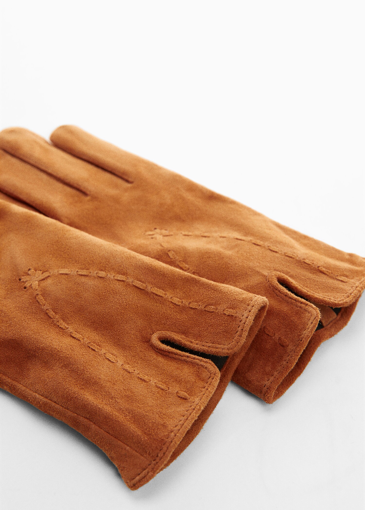 Suède handschoenen met stiksels - Middenvlak
