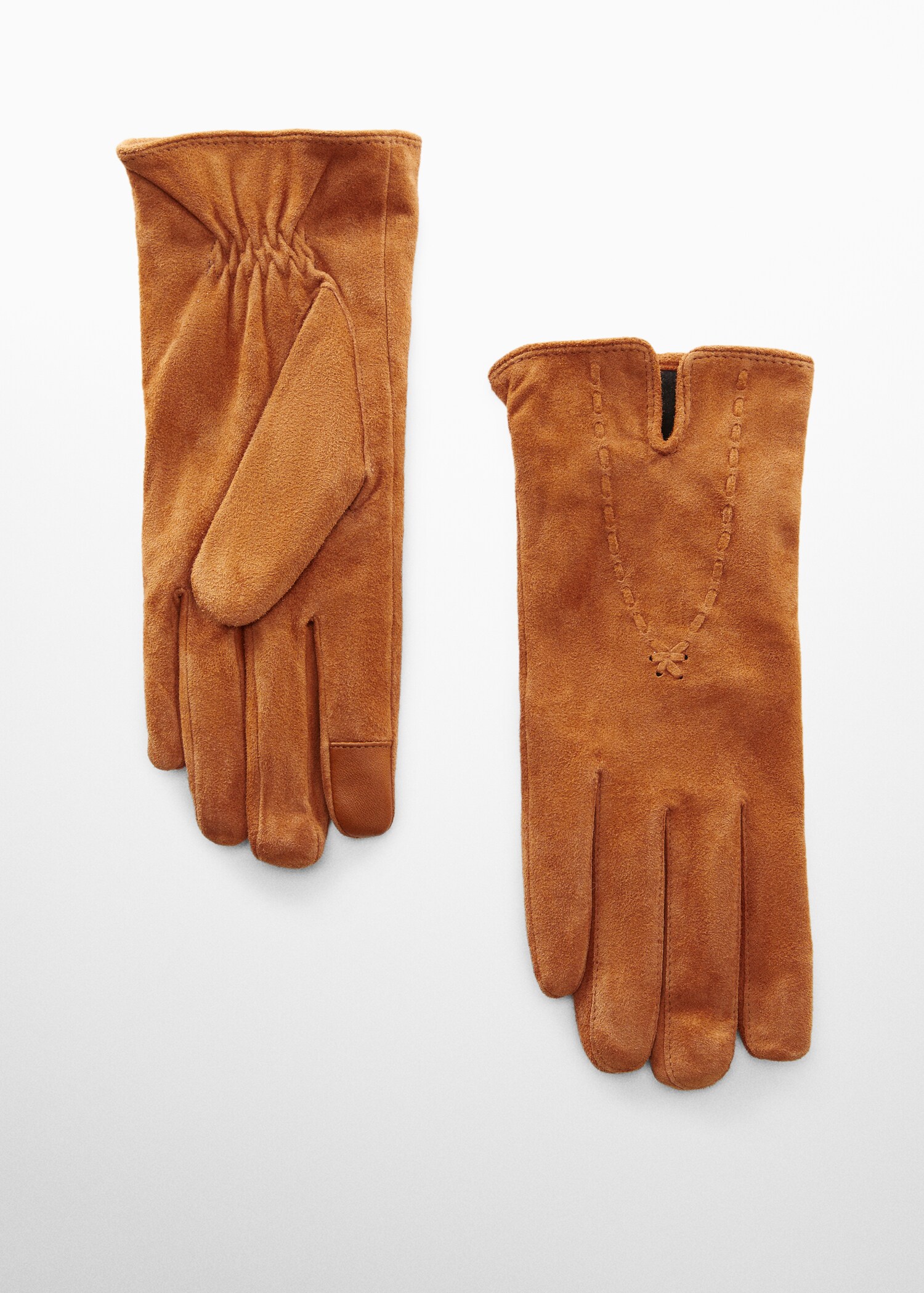 Suède handschoenen met stiksels - Artikel zonder model