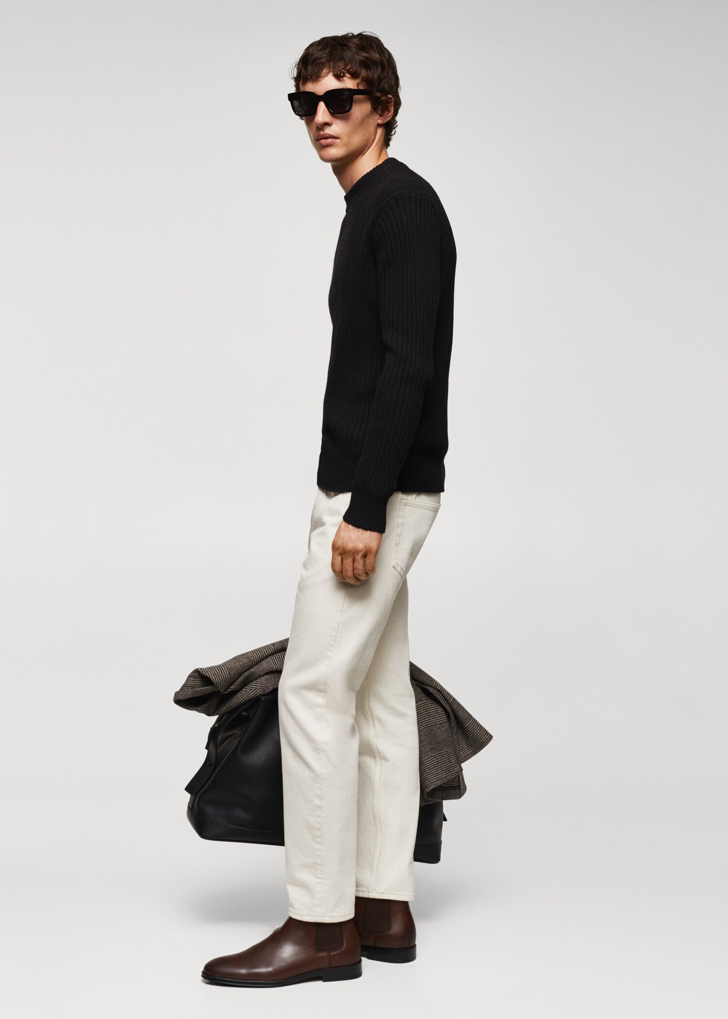 Ripp-Pullover aus Wollgemisch - Detail des Artikels 2
