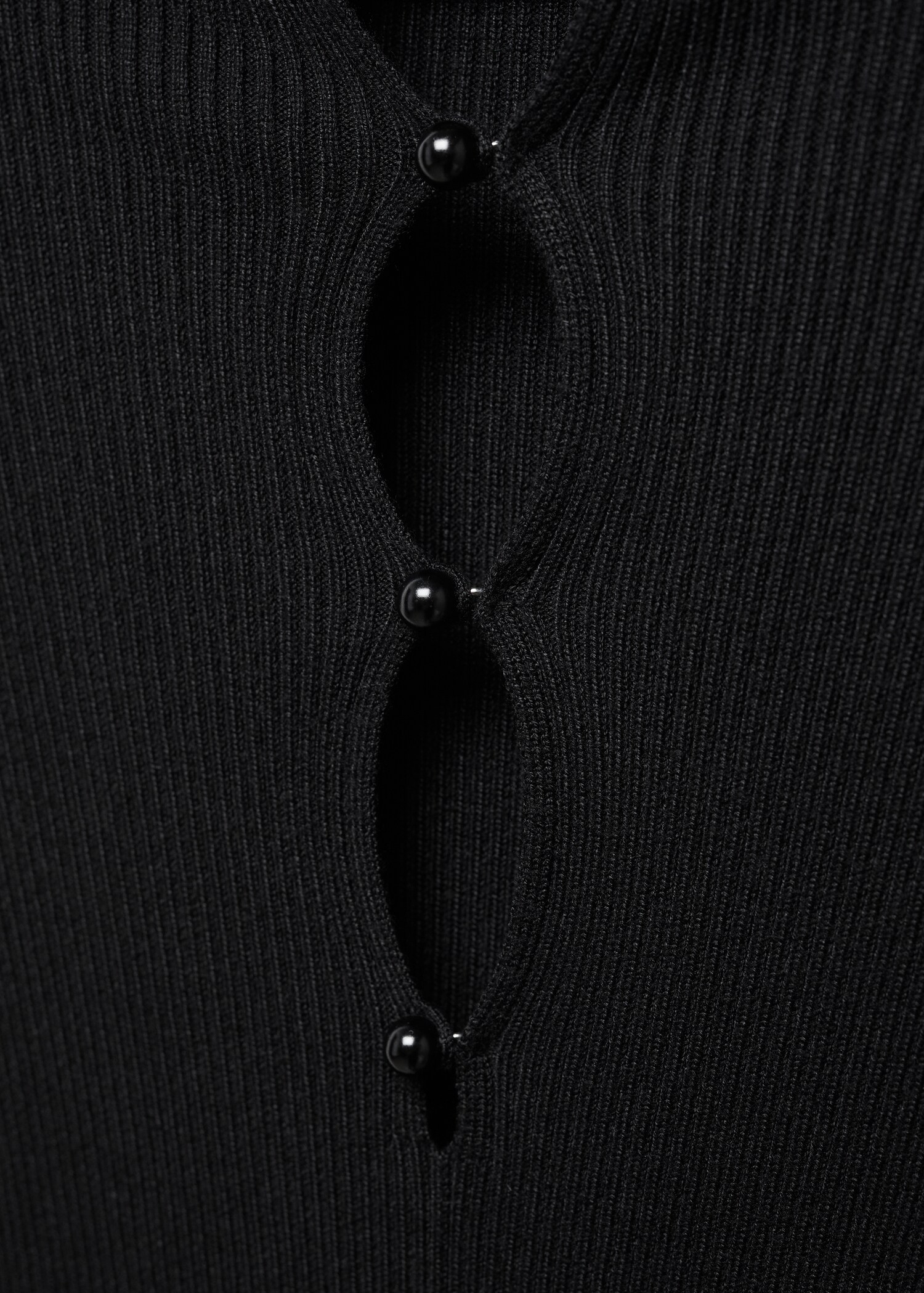 Vestido canalé botones - Detalle del artículo 8