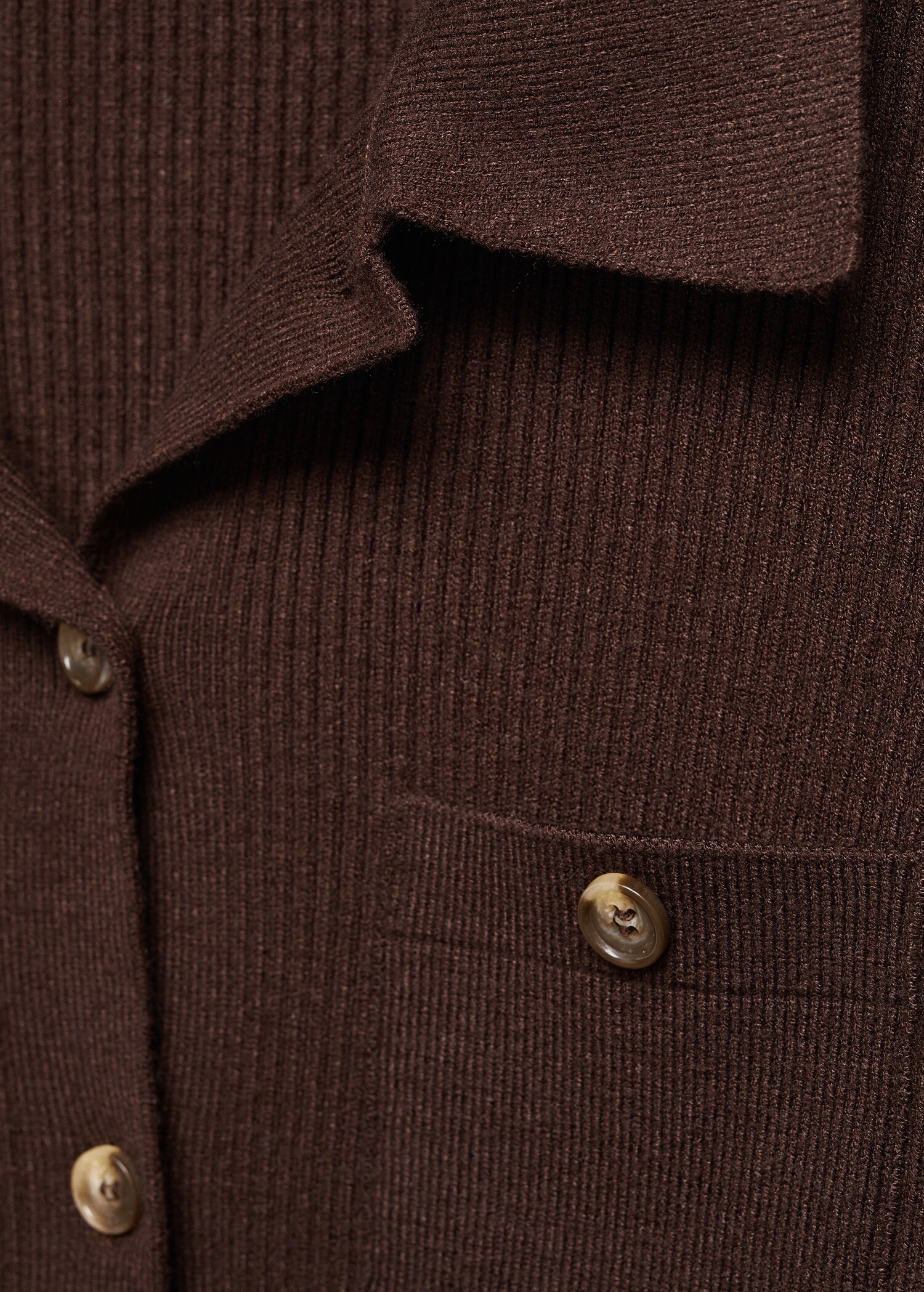 Ribbed pockets cardigan - Details of the article 8