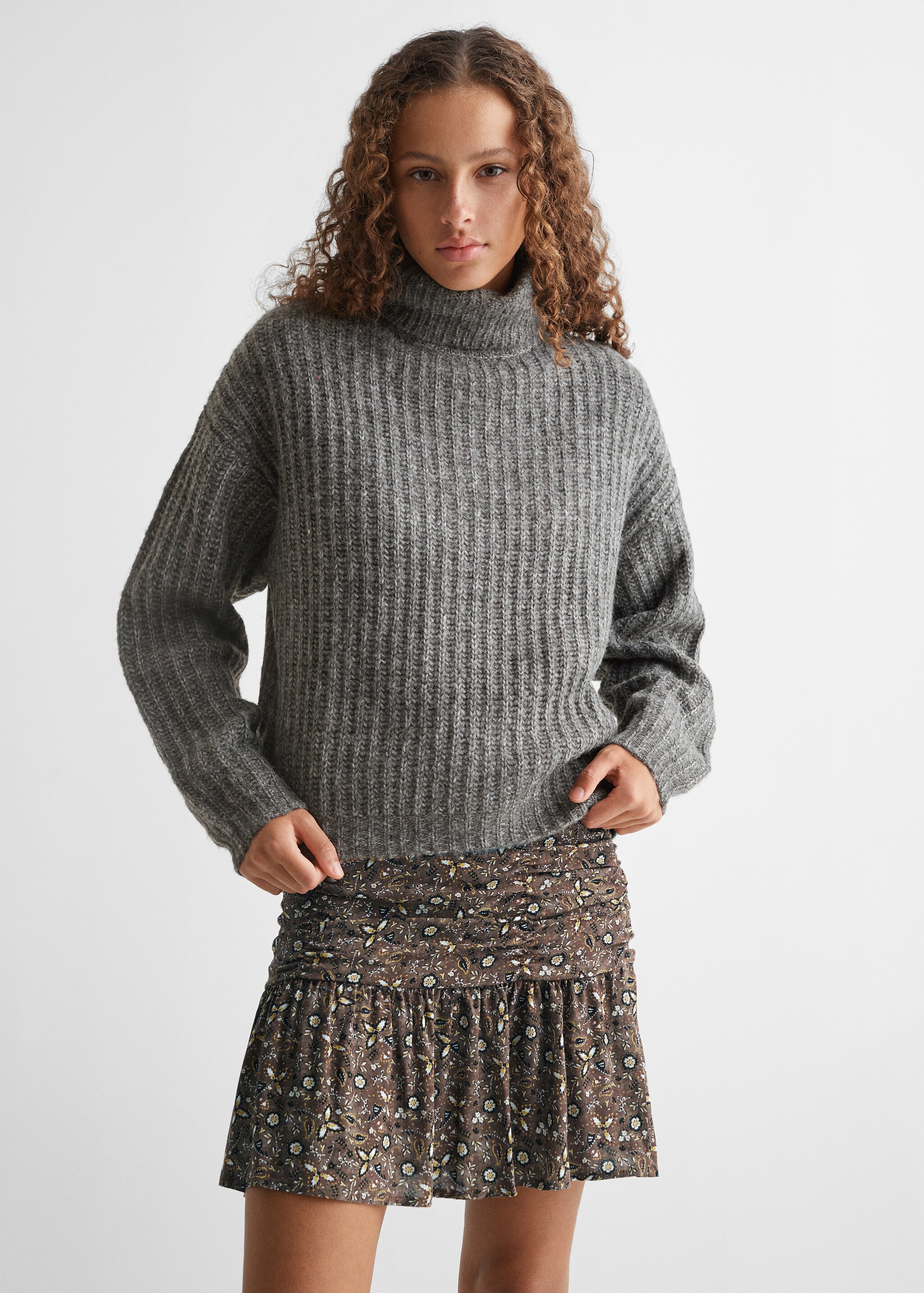 Turtleneck knitted sweater - Middenvlak