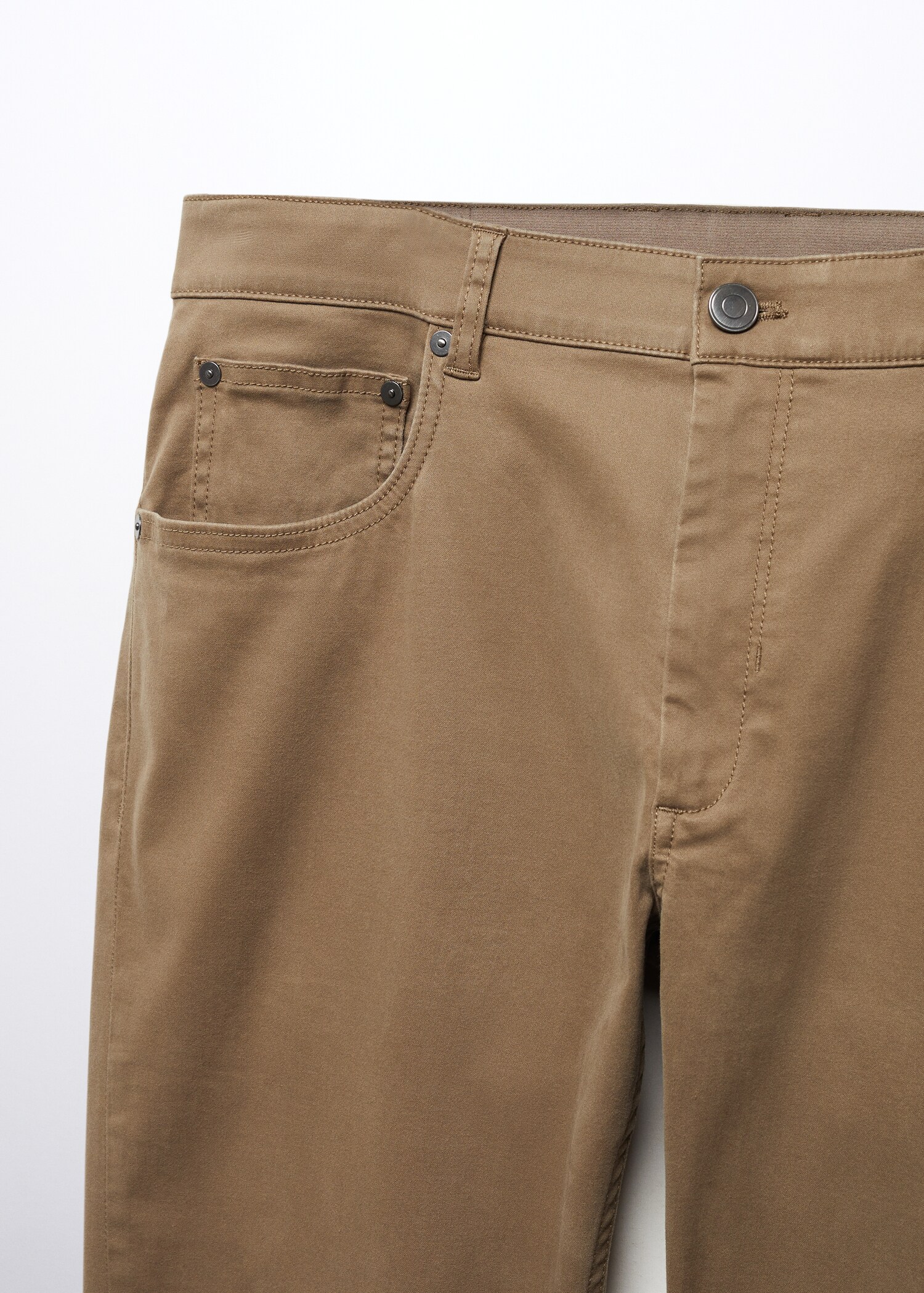 Pantalon slim-fit coton élastique - Détail de l'article 8